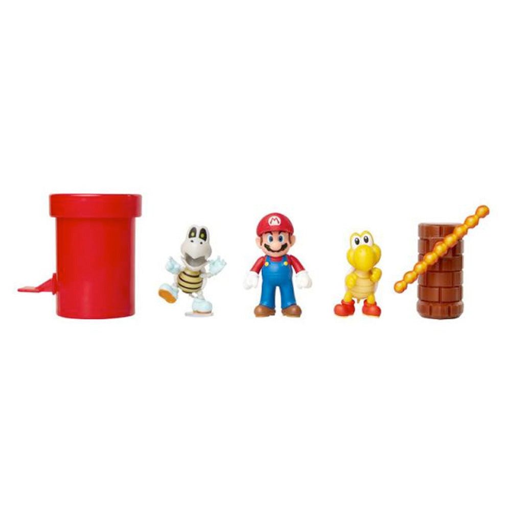 Super Mario Actionfigur Nintendo Super Mario 5er Figuren Set Dungeon Diorama, 6,5 cm, (5-tlg)