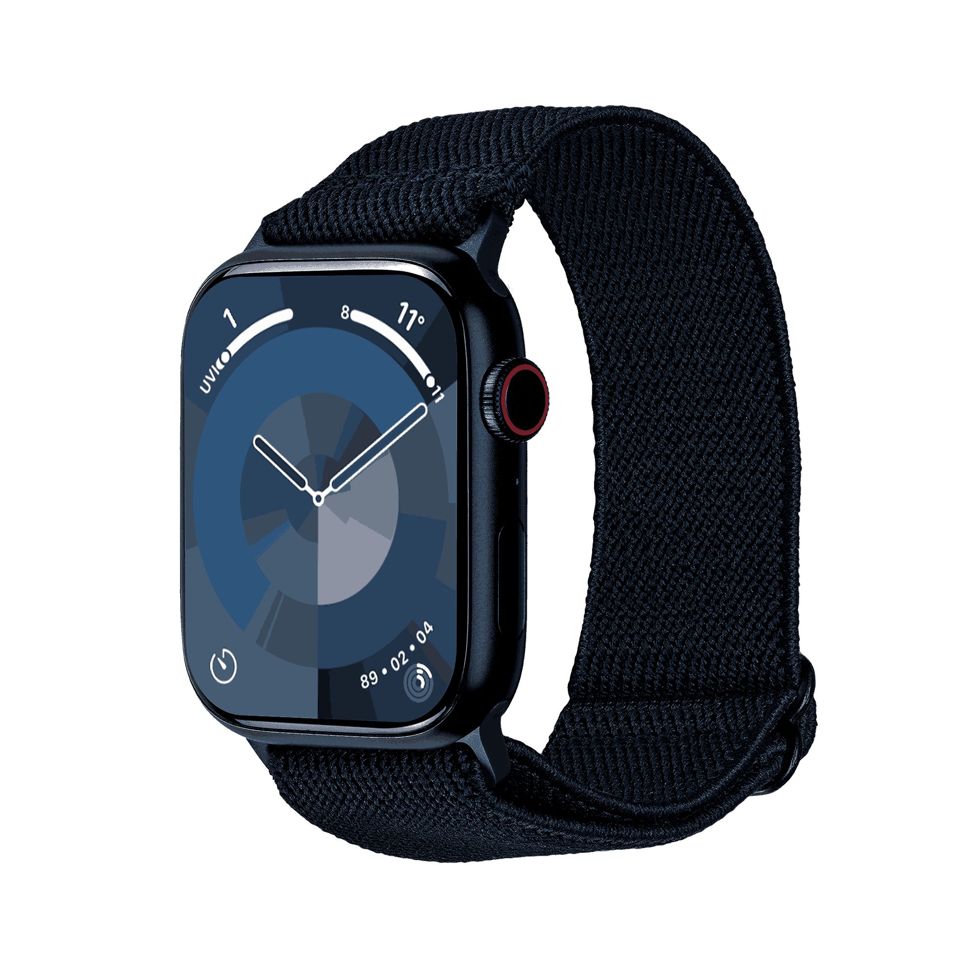 Artwizz Smartwatch-Armband WatchBand Flex, Adapter, (42mm) SE (49mm), 3-1 Blau, Apple Watch Ultra (45mm), & 6-4 mit Uhrenarmband Textil (44mm), 9-7