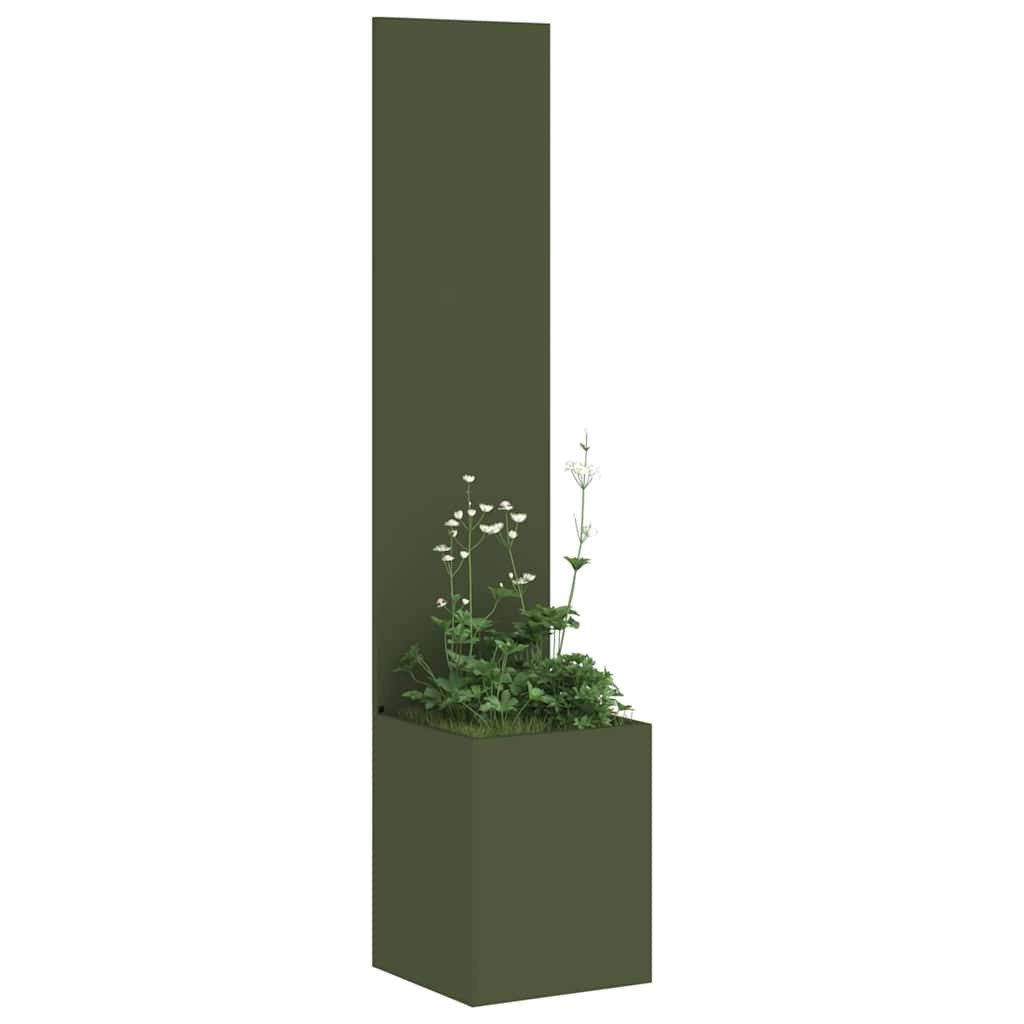 vidaXL Wandbild Garten Sichtschutz-Leinwand Olivgrün 32 günstig online kaufen