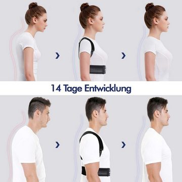 Roadbox Rückenbandage Rückenkorrektor Rücken Haltungskorrektur Korrekturgürtel (1-tlg), Verstellbare Träger