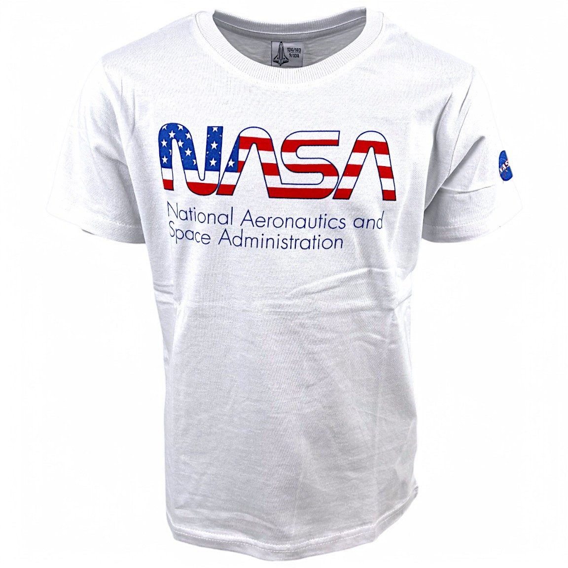 T-Shirt mit Logo und Flaggen Design