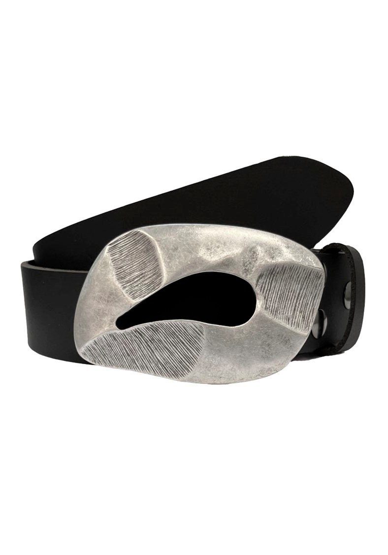 Rettungsring Gürtel Ledergürtel mit austauschbarer Schließe »Abdruck«