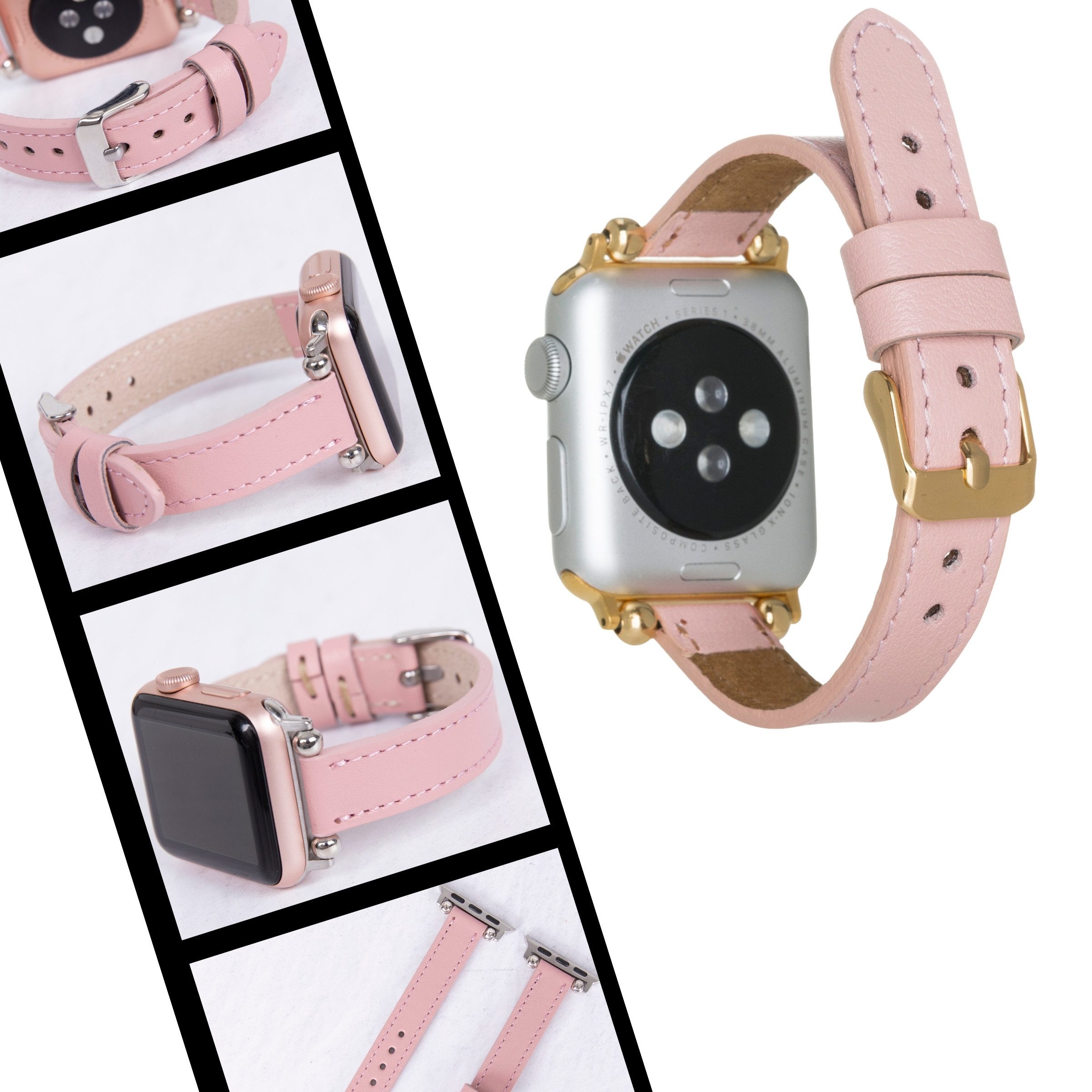 Renna Leather Smartwatch-Armband Apple Watch Band für Series 11/10 / Ultra/9/SE/8-1 Echtleder Armband