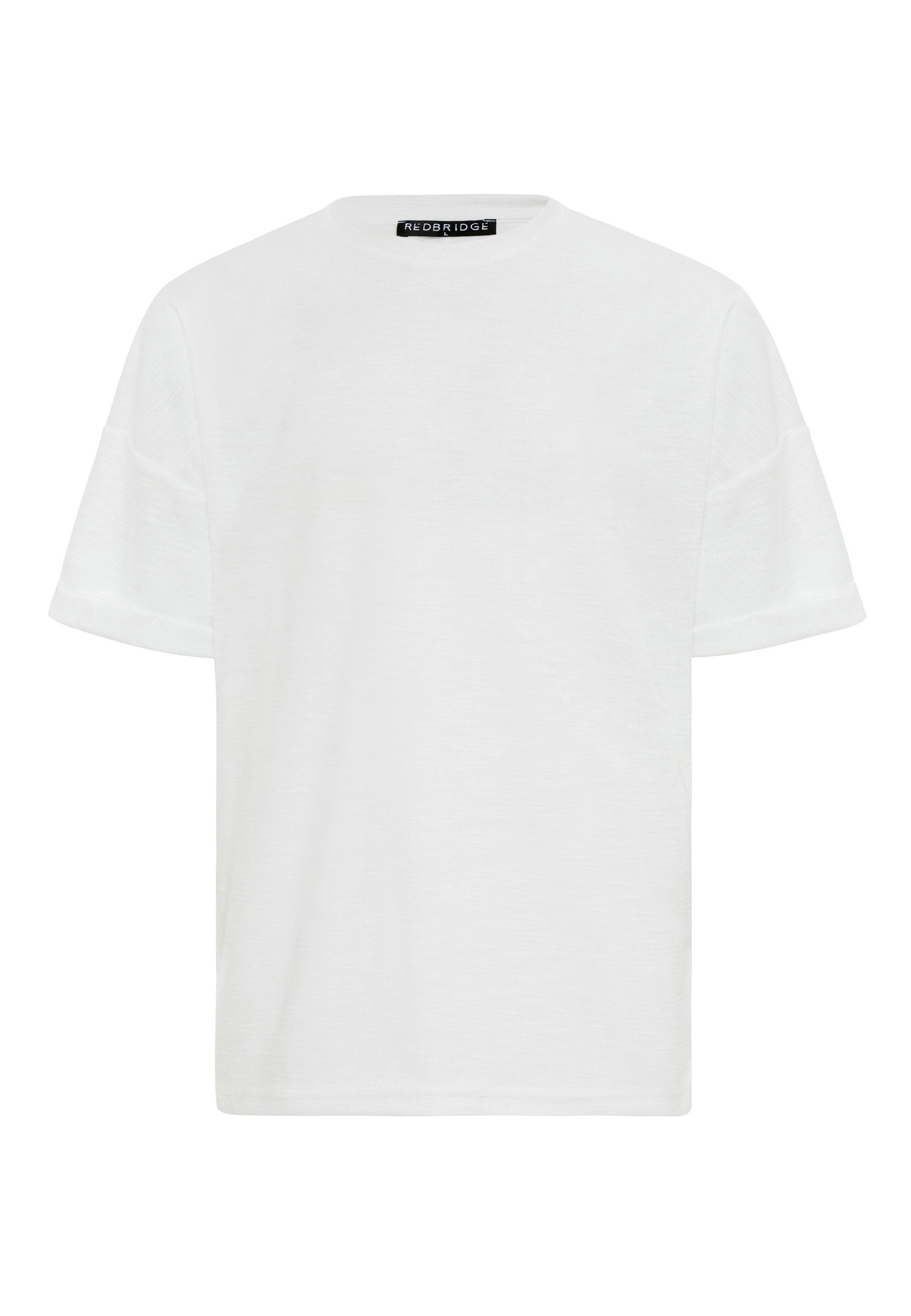RedBridge T-Shirt Hereford mit weiß Krempelärmeln