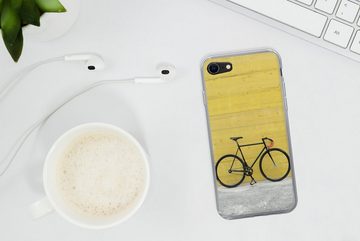 MuchoWow Handyhülle Ein Rennrad vor einem industriellen Hintergrund, Handyhülle Apple iPhone SE (2020), Smartphone-Bumper, Print, Handy