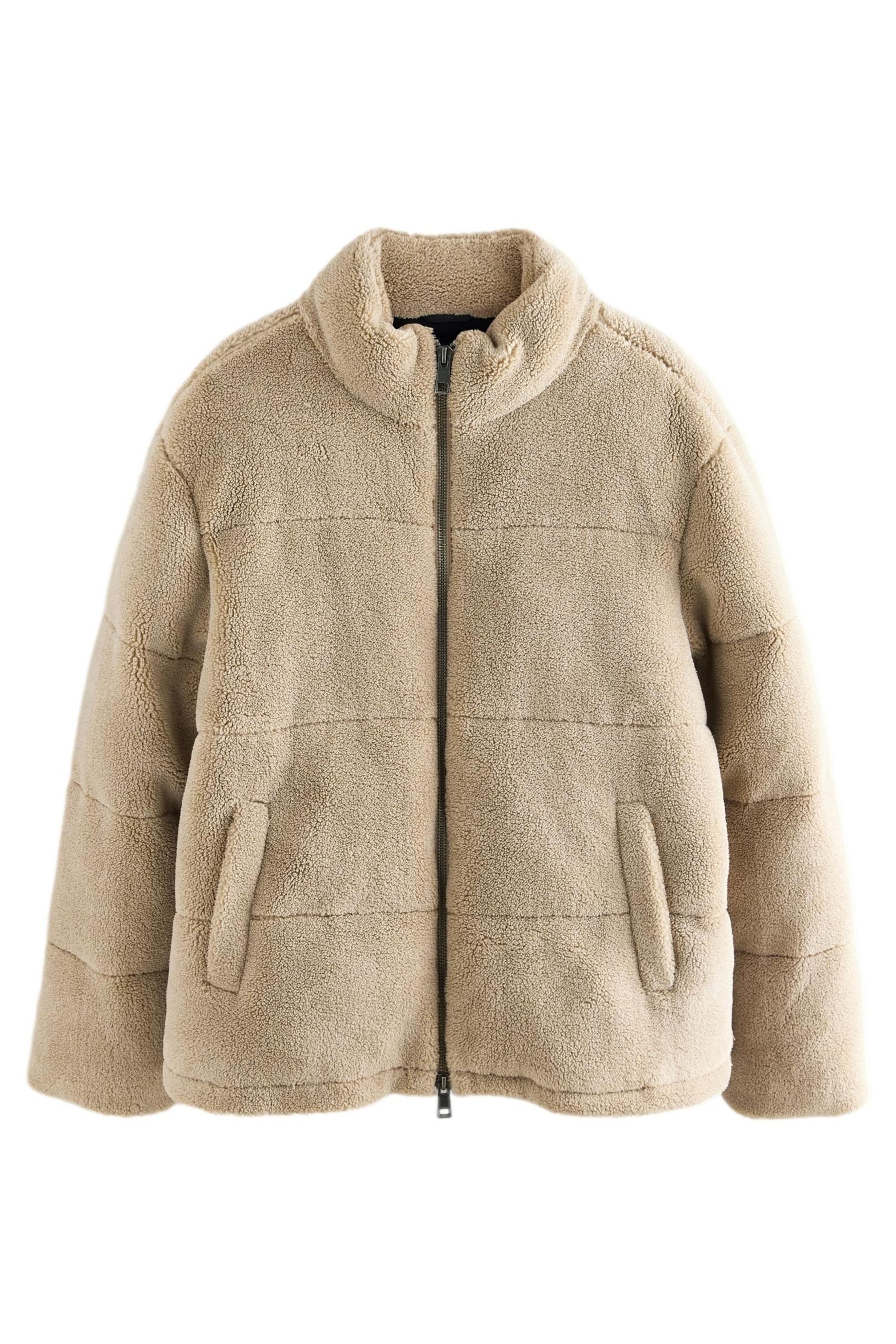 Next Winterjacke Pufferjacke mit Borg und Trichterkragen (1-St)