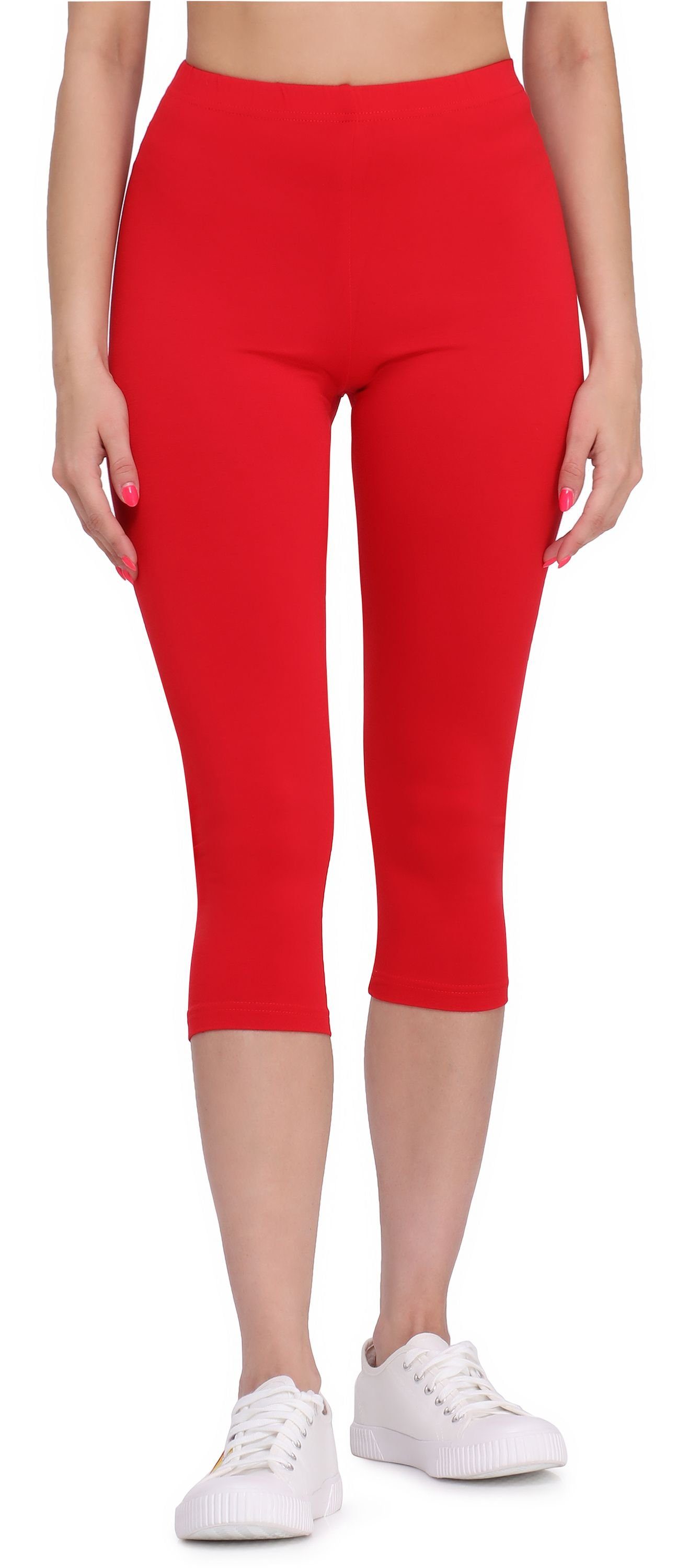 Bellivalini Leggings Damen 3/4 Capri Hose aus Viskose BLV50-148 (1-tlg) aus Viskose