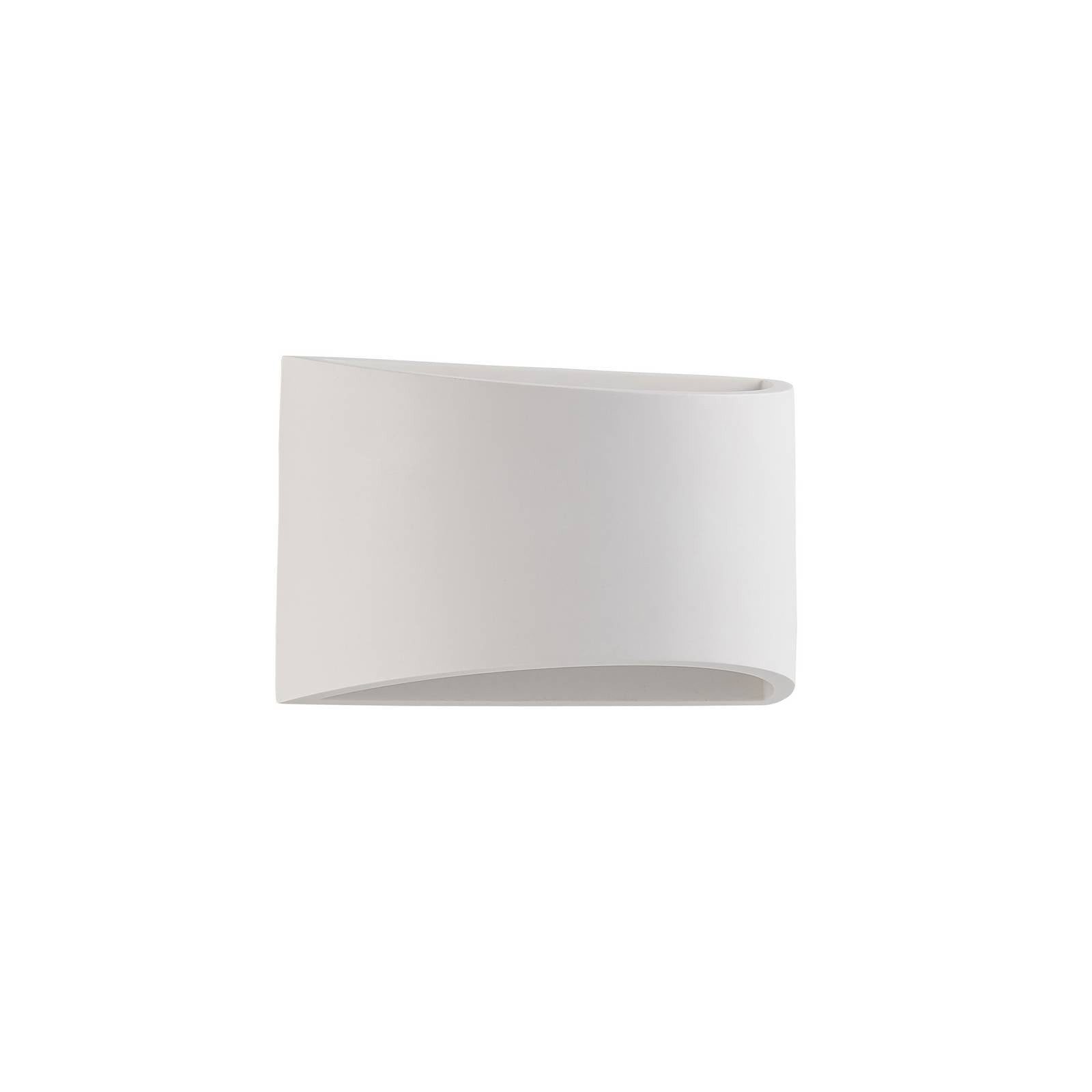 Lindby Wandleuchte Heiko, Gips Weiß IP20, 1 x 5 W LED