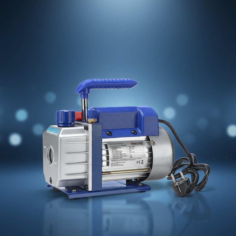 Melko Klimaanlagenschlauch Vakuumpumpe 70 l/min Unterdruckpumpe Vakuum Pumpe Vacuumpumpe, Zubehör für nicht zutreffend, Öl-Schauglas