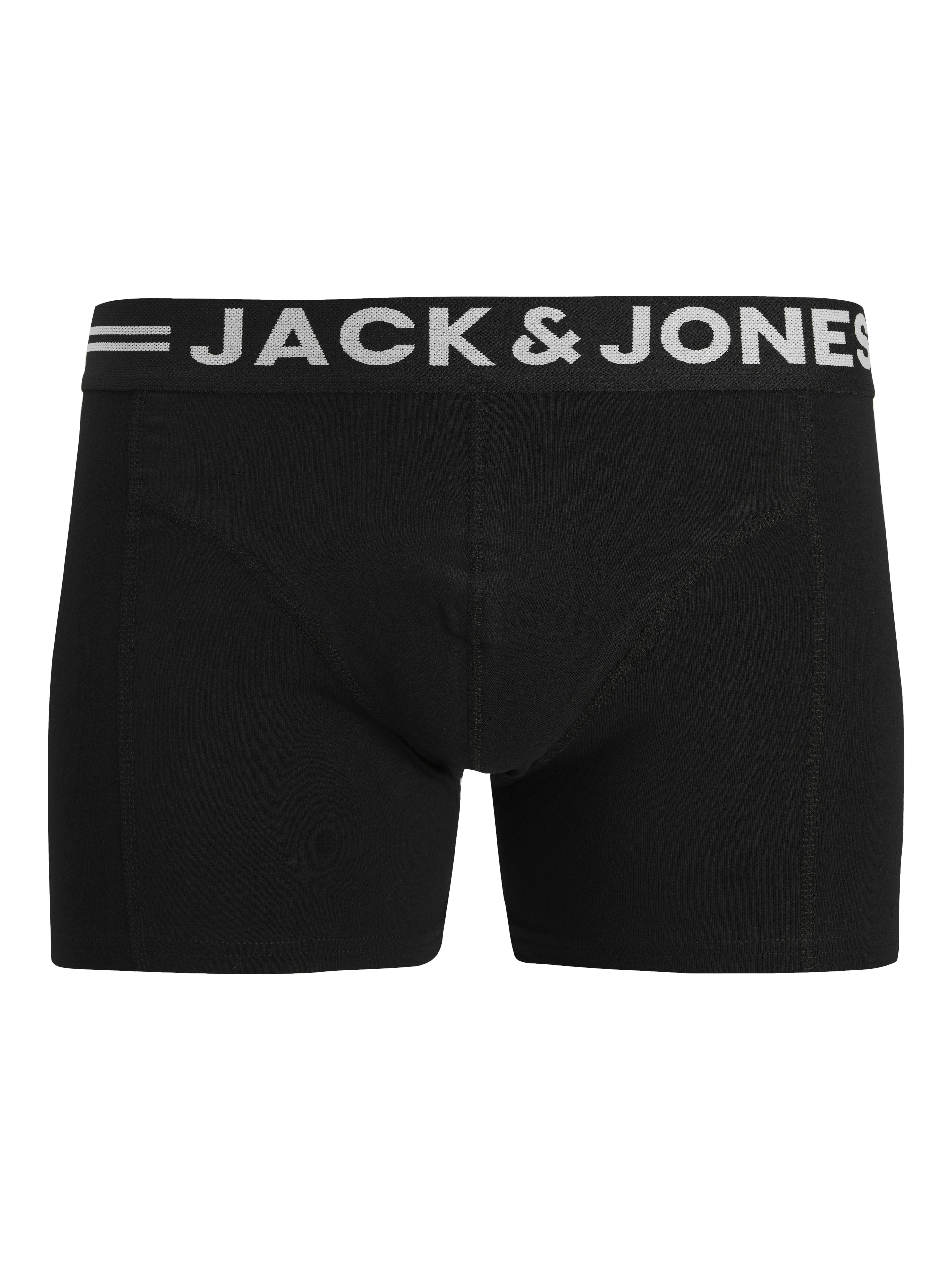 Jack & Jones Boxer Sense Trunks (Packung, 3-St., 3er-Pack) Baumwollmischung, elastisches Bündchen