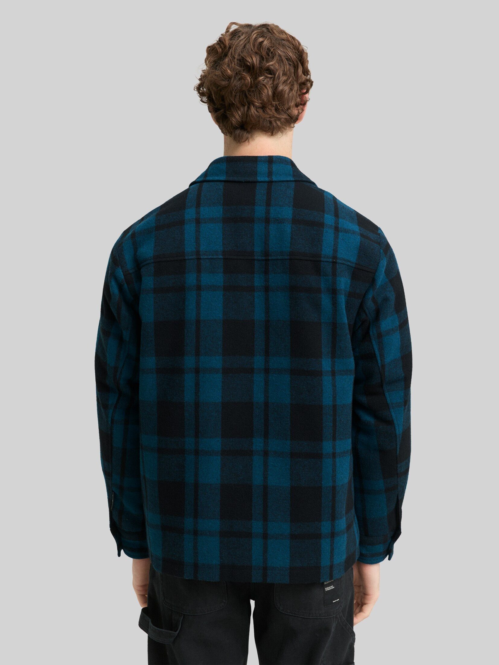 TOM TAILOR Denim Winterjacke Jacken Overshirt Jacke in Woll-Optik