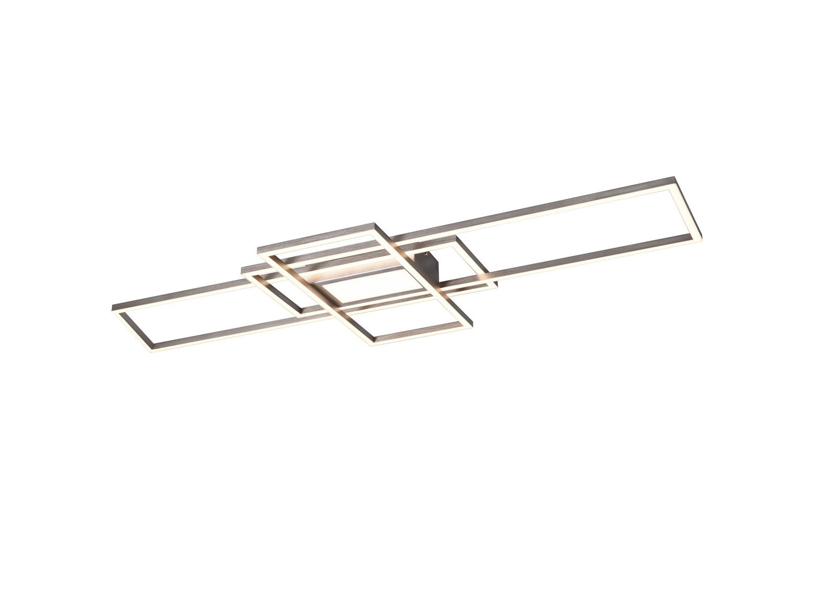 TRIO Leuchten LED Deckenleuchte mit Fernbedienung, extra hell, B: 105cm, dimmbar, LED fest integriert, Neutralweiß, Warmweiß, Tageslichtweiß, große Tageslicht-Lampe Decke flach, Deckenlampe Wohnzimmer modern