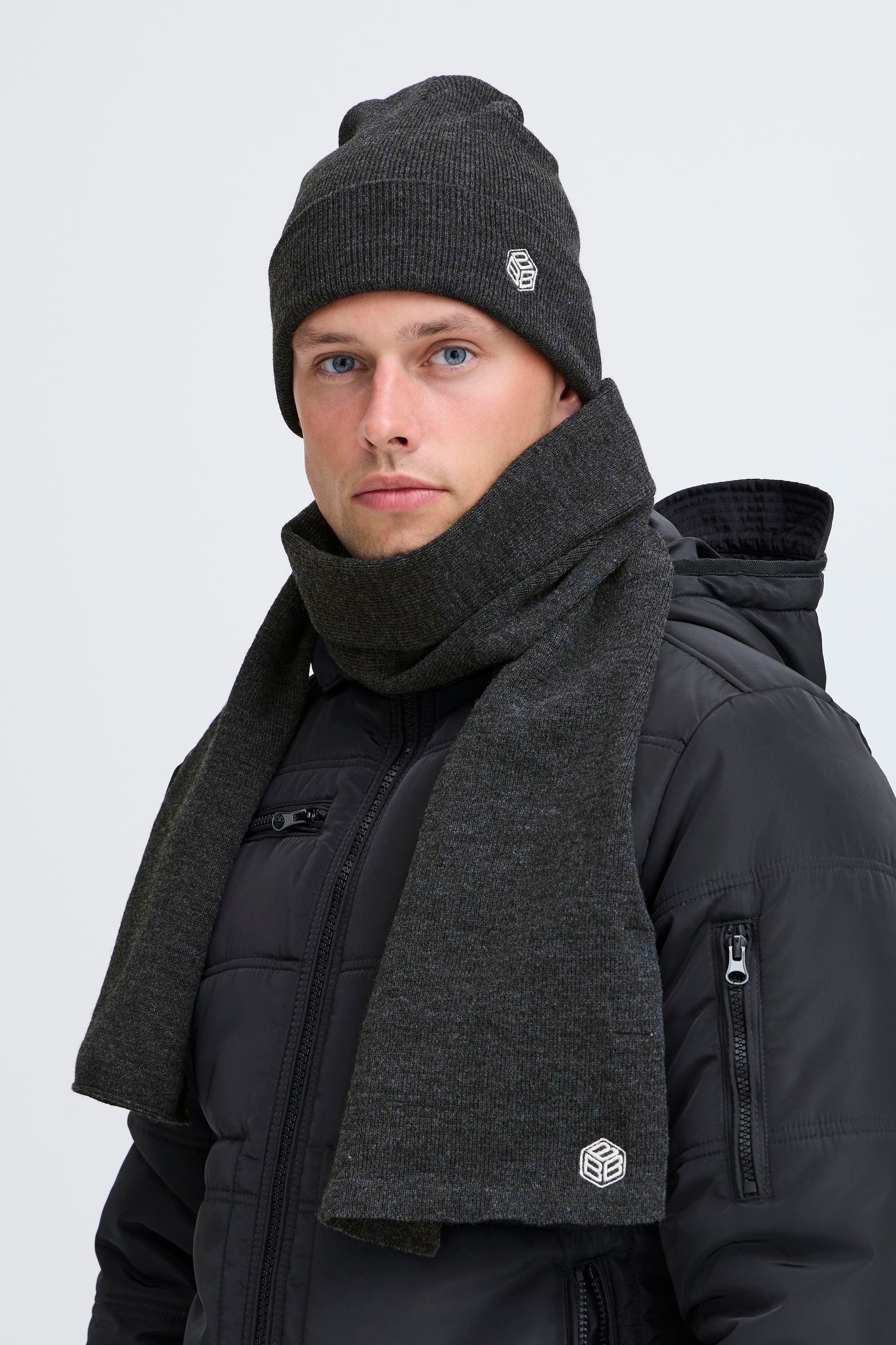 Blend Beanie BHScean Pack Stylisches Set aus Mütze und Schal