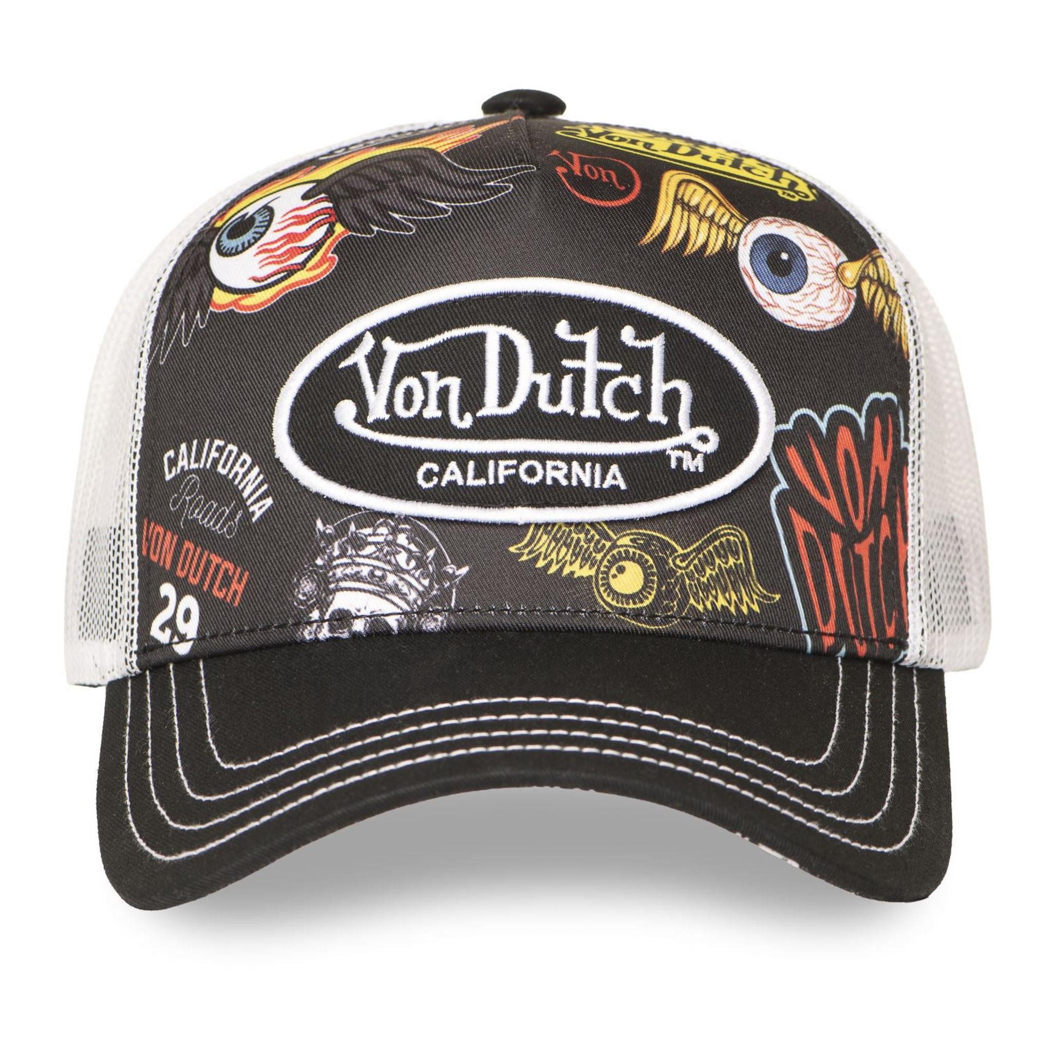 Von Dutch Trucker Cap Von Dutch Originals Trucker Cap - SUBLAMATION (Basecap, Basecap, Meshcap, Trucker Kappe) Front und Schirmunterseite sind im gleichen Design bedruckt