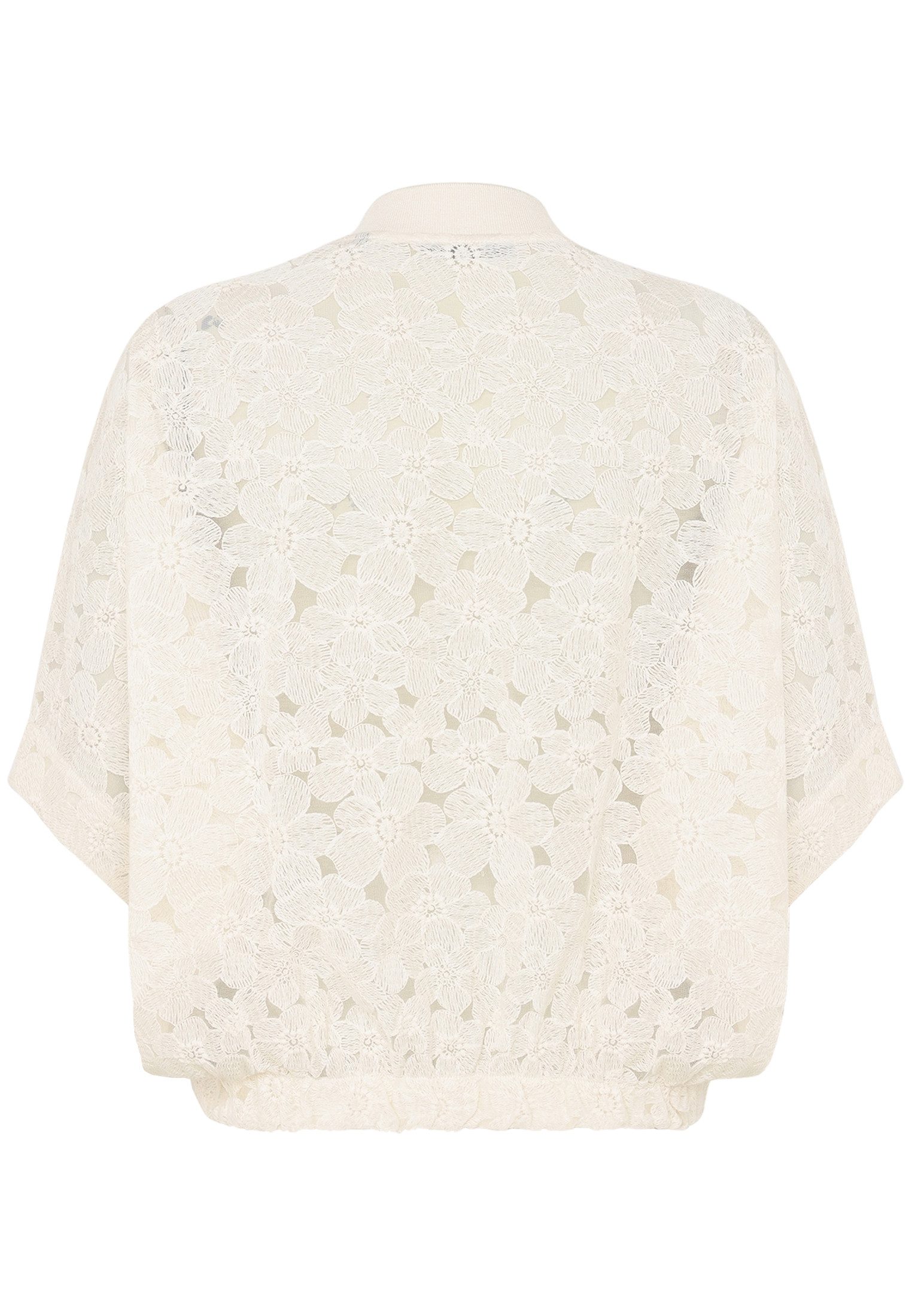 Zero Jackenblazer Damen kurzarm mit Taschen Spitze