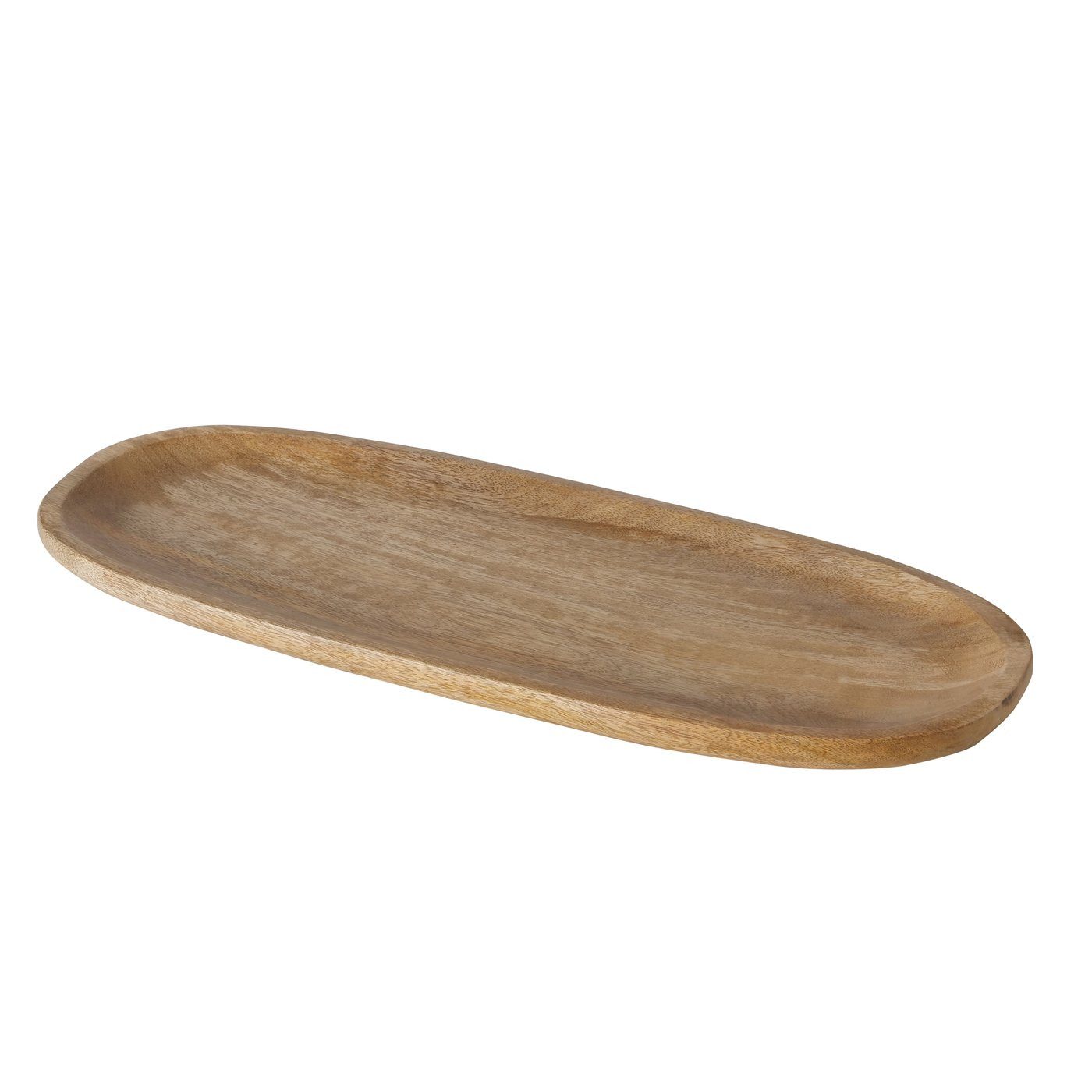 Dekotablett Serviertablett Holz groß Mangoschale Dekoteller Tablett Mangoholz