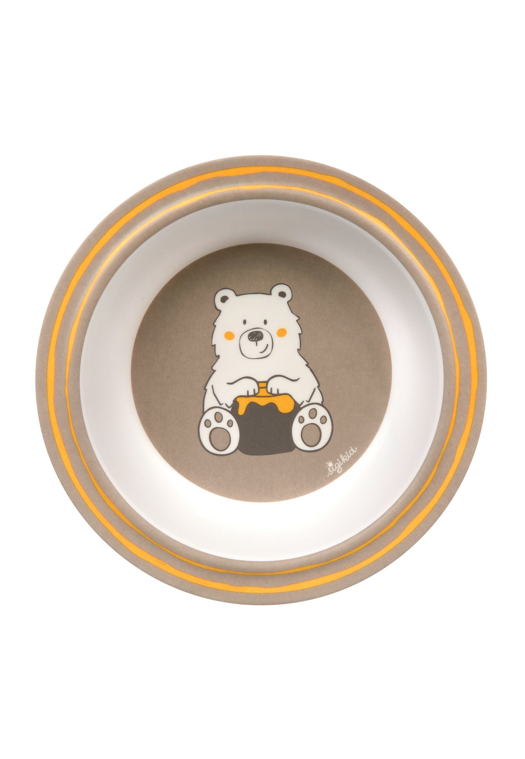 Sigikid Kinderschüssel Kindergeschirr Schüssel Bär HoniBoni Bear rPET, 100% rPET, Silikonring im Boden, (1-tlg)