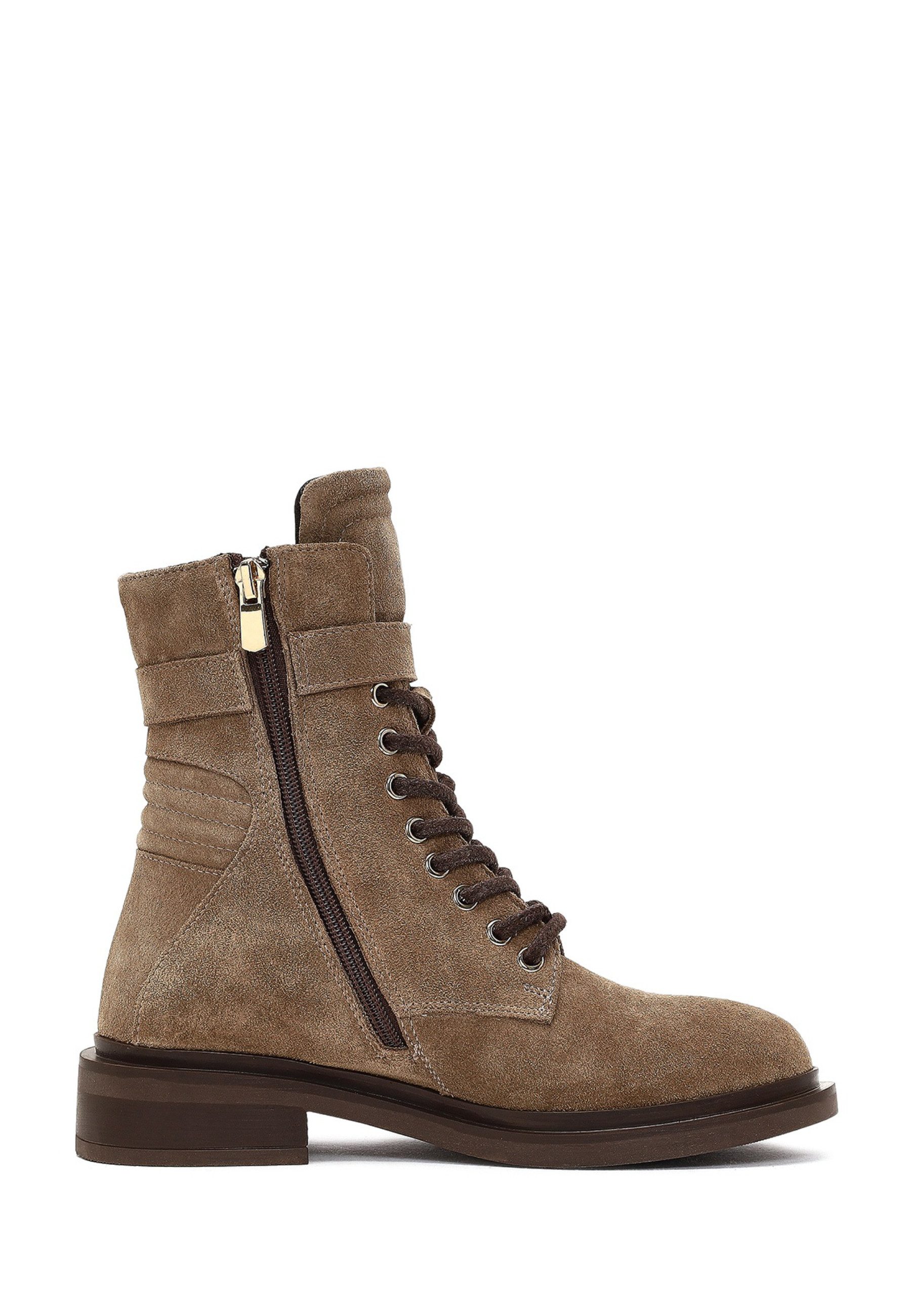Derimod Stiefeletten aus Leder Ankleboots Reißverschluss, Textilfutter, Thermosohle, Absatz 2 cm