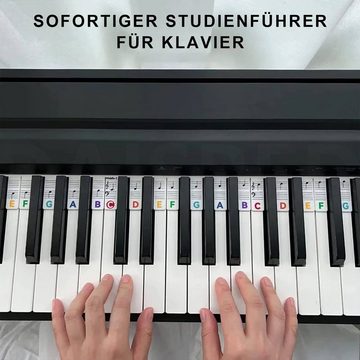 Daisred Aufkleber Noten Aufkleber,Klavier Removable Keyboard Note