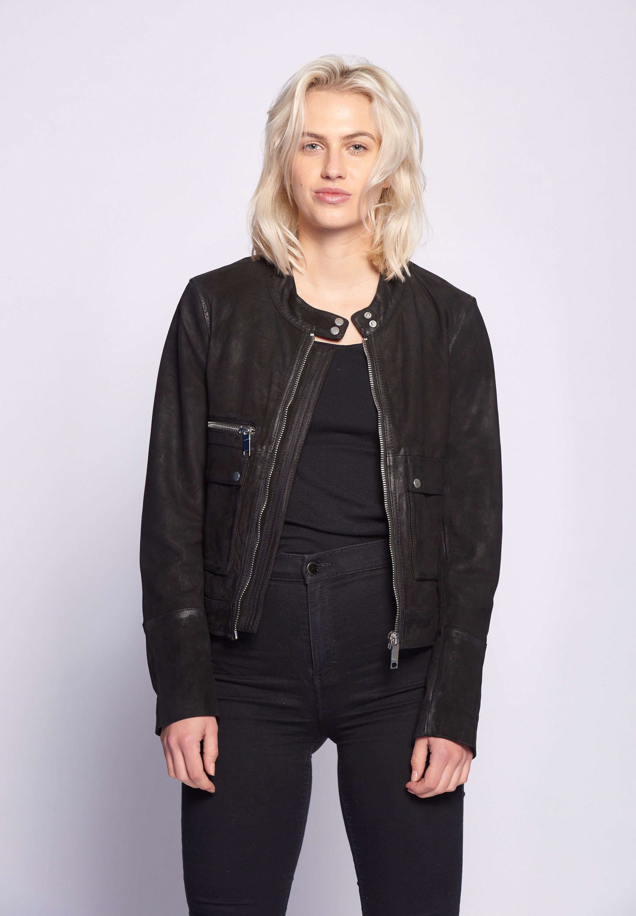 Maze Lederjacke Hamill black