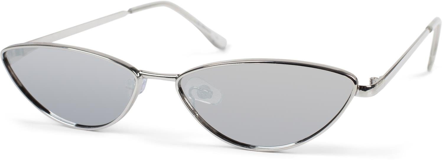 styleBREAKER Sonnenbrille (1-St) Verspiegelt Gestell Silber / Glas Silber verspiegelt