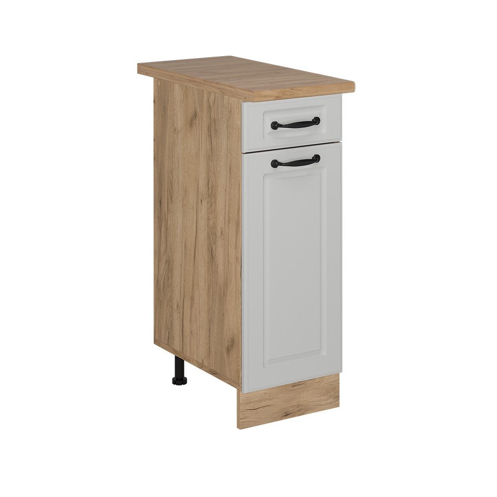 Vicco Unterschrank R-Line, Weiß Landhaus/Goldkraft Eiche, günstig online kaufen