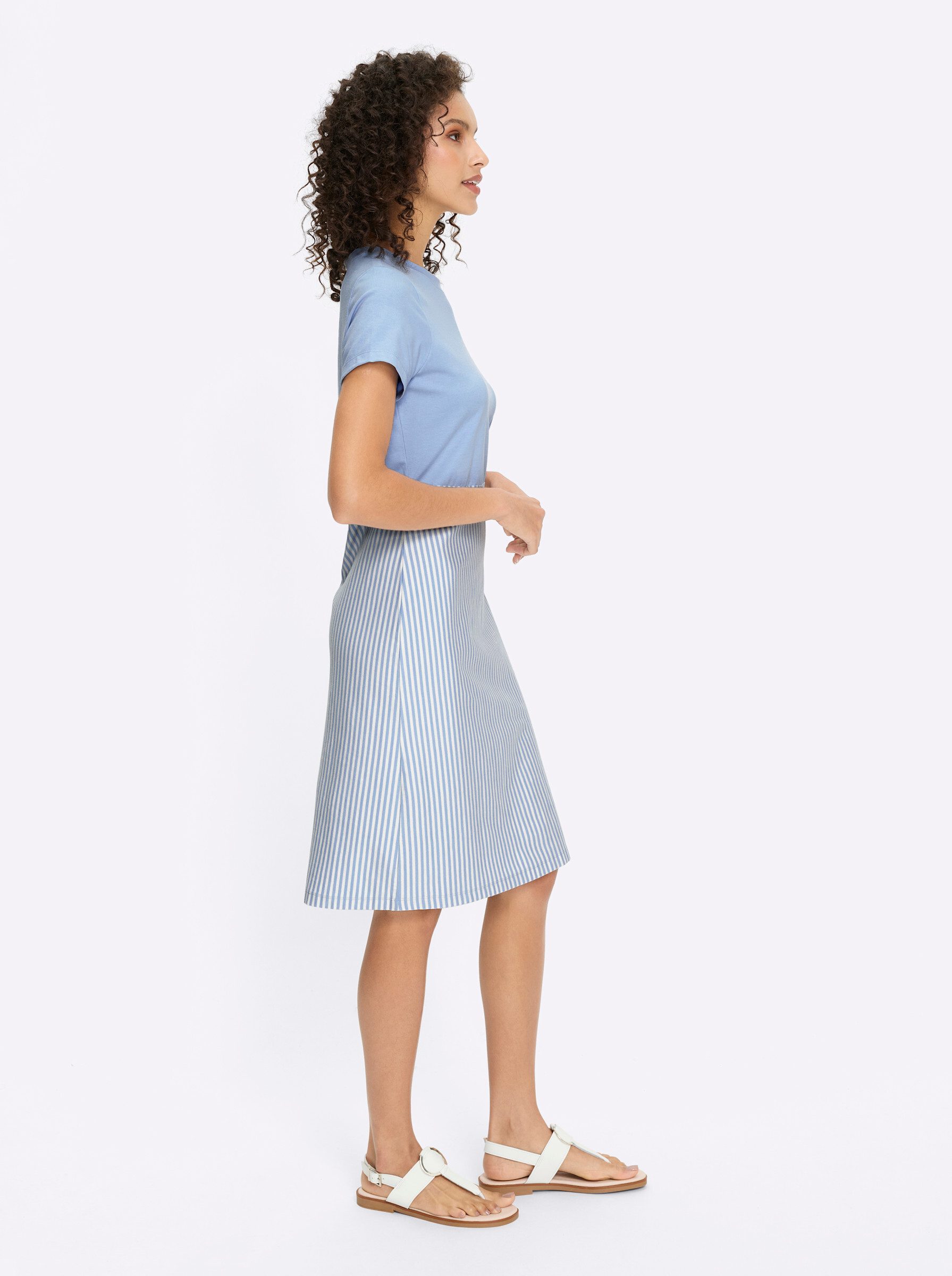 heine Jerseykleid Jersey-Kleid Kurzarm