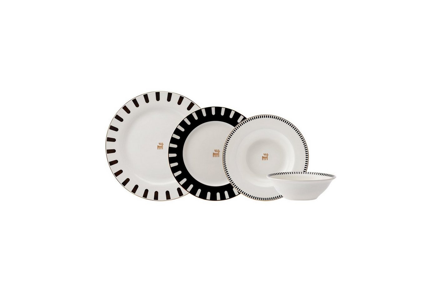 Karaca Geschirr-Set 50. Jahre Signaturkollektion Korea 24 tlg. Tafelservice, 6 Personen