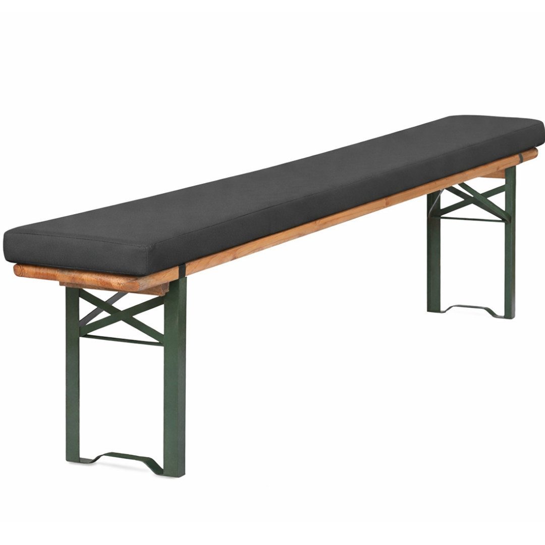 TexDeko Bankauflage mit Reißverschluss und Polsterung zum selber Aufziehen XL, (1 St), 180x25x4cm, waschbar & pflegeleicht