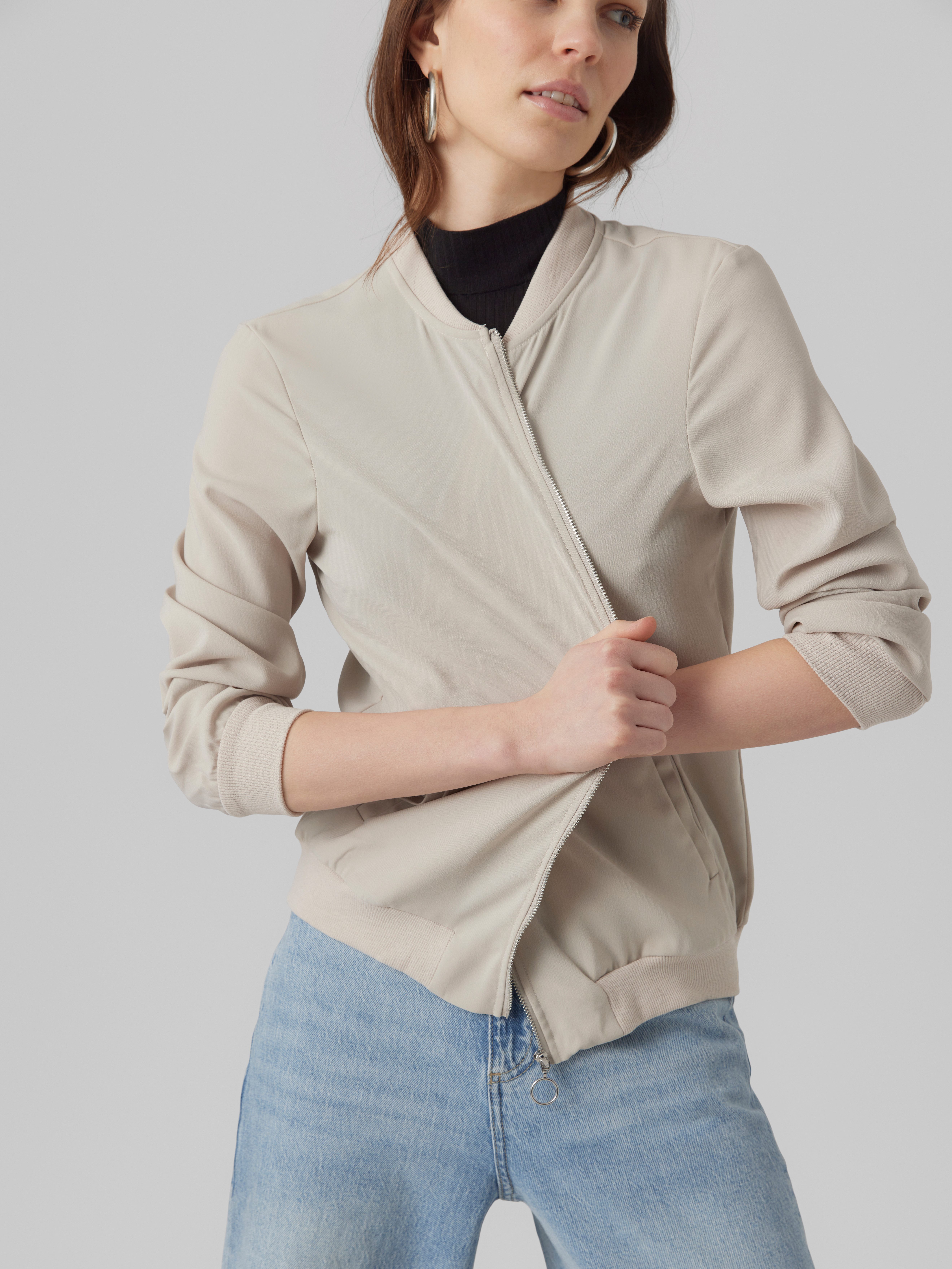 Vero Moda Bomberjacke VMCOCO L/S BOMBER NOOS in modisch kurzer Form, mit St günstig online kaufen