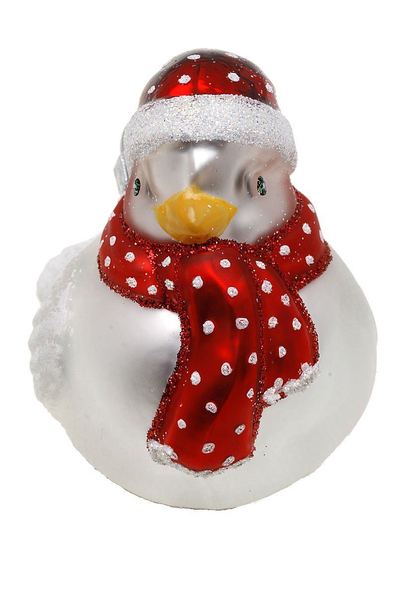 Hamburger Dekohänger mundgeblasen Christbaumschmuck Weihnachtskontor handdekoriert - - Schneesturmvogel,