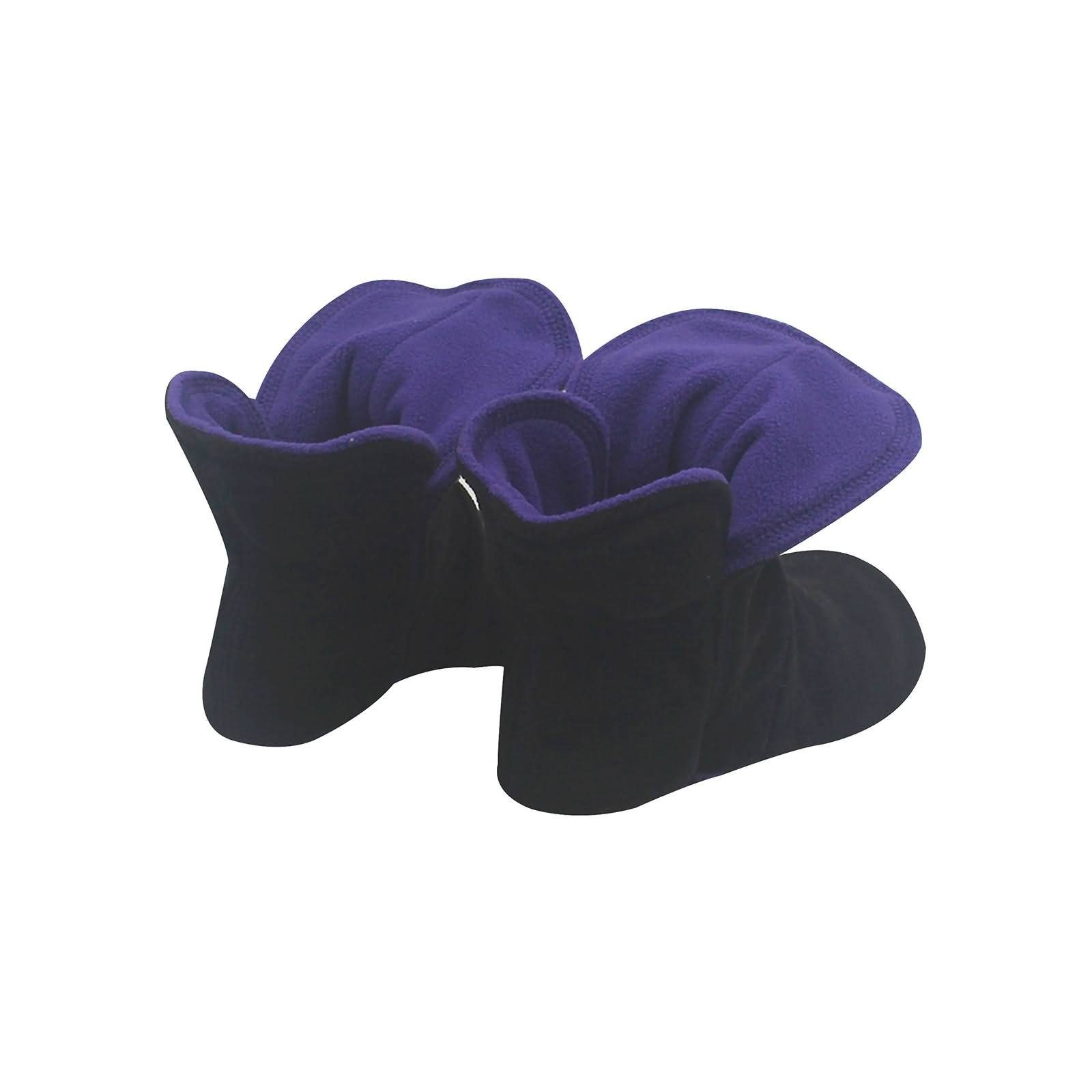 RAIKOU Hausstiefel Hüttenschuhe Stoppersocken für Damen Herren und Kinder  Hausschuh (aus Miro Fleece Super Flauschige) mit ABS und Rutschfester Sohle