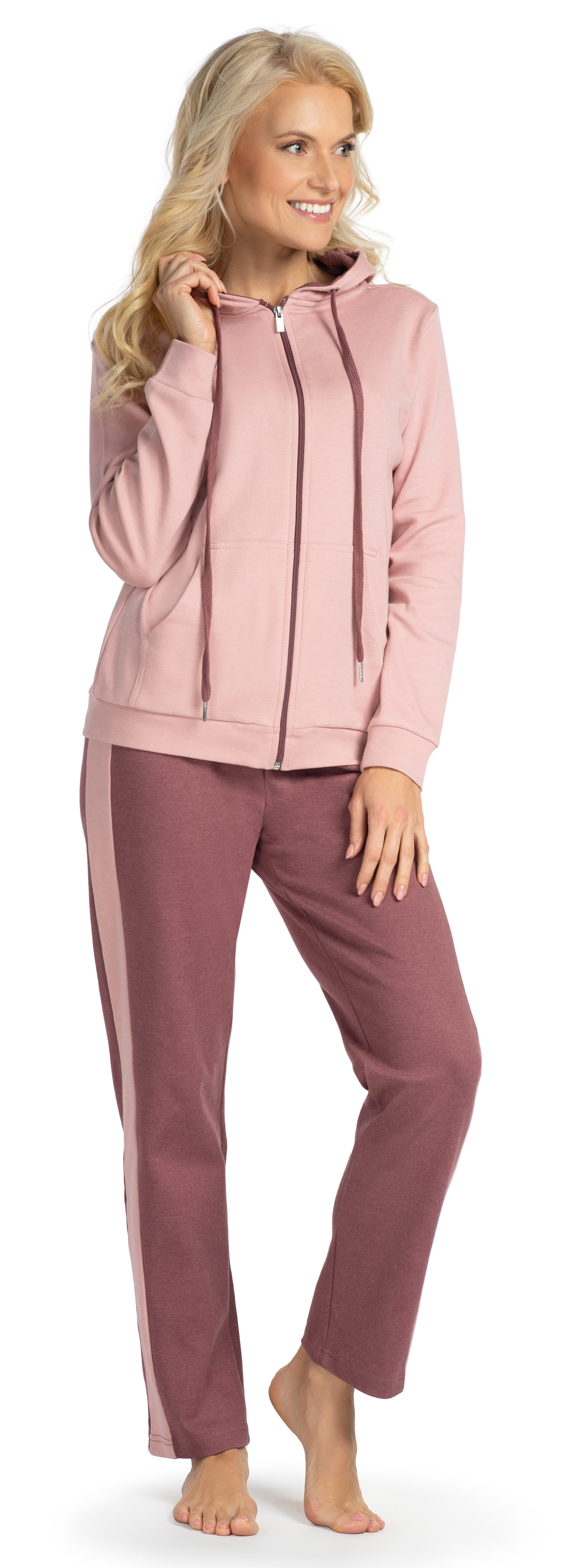 Consult-Tex Hausanzug Damen Hausanzug Homewear Suit DW100 (Spar-Set) Mit Reißverschluß