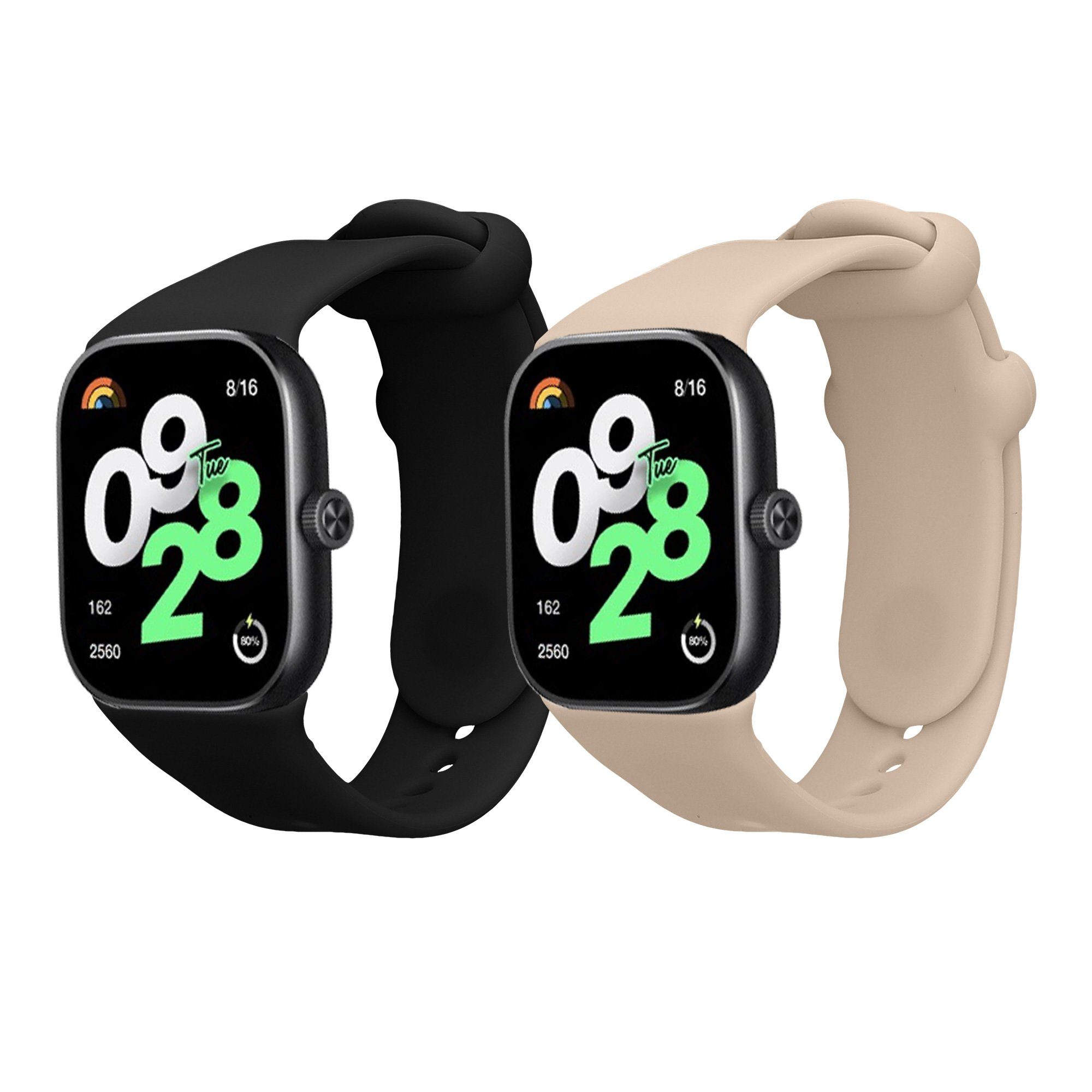 2x Sportarmband für Xiaomi Redmi Watch 4 / Watch 5 / Watch 5 eSIM Smartwatch