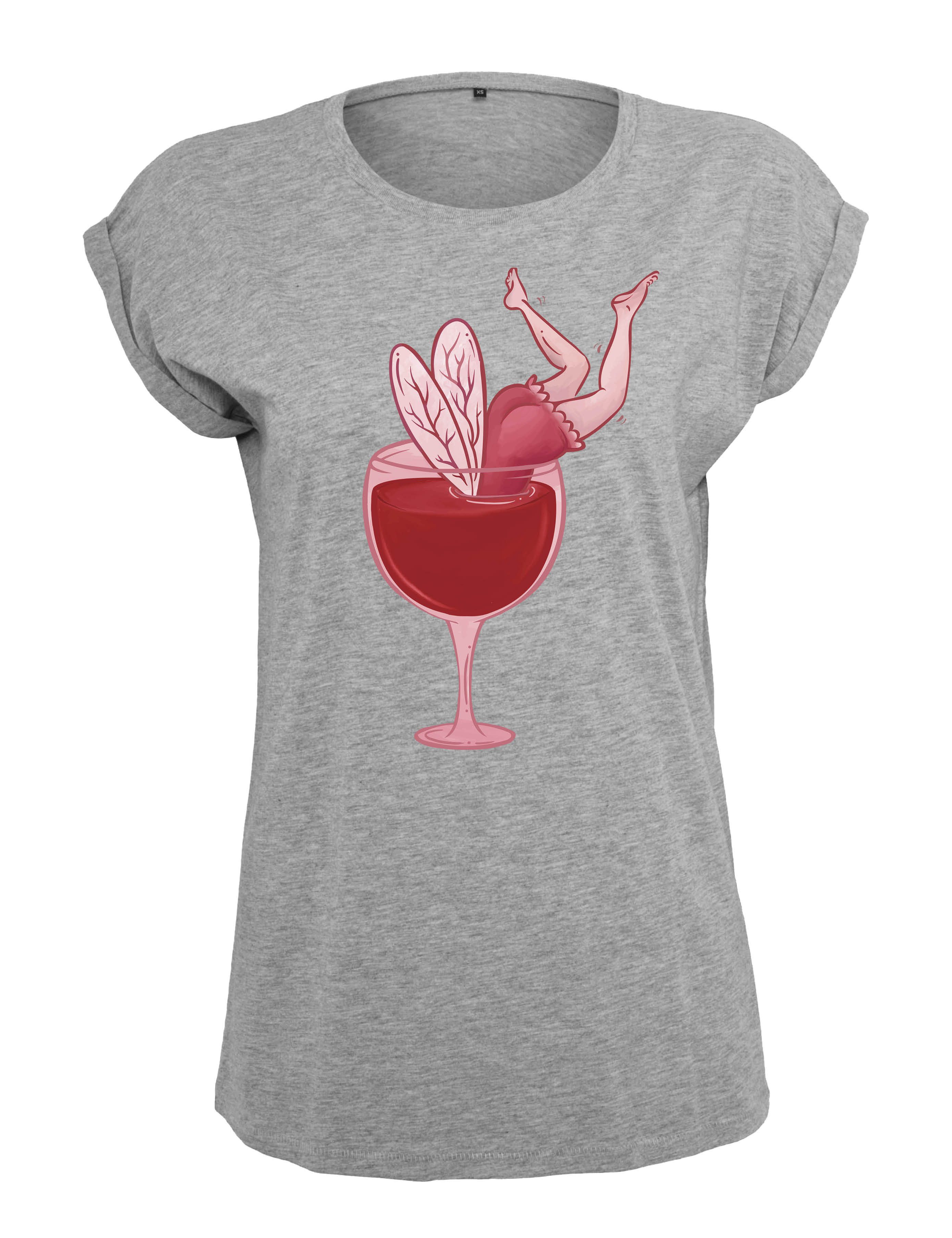 Youth Designz Print-Shirt "Fee Weinglas" Damen günstig online kaufen