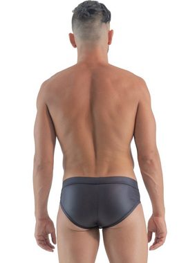 Geronimo Slip Erotic Mission Slip mit Reißverschluss Black M (Slip, 1-St., Lederoptik)