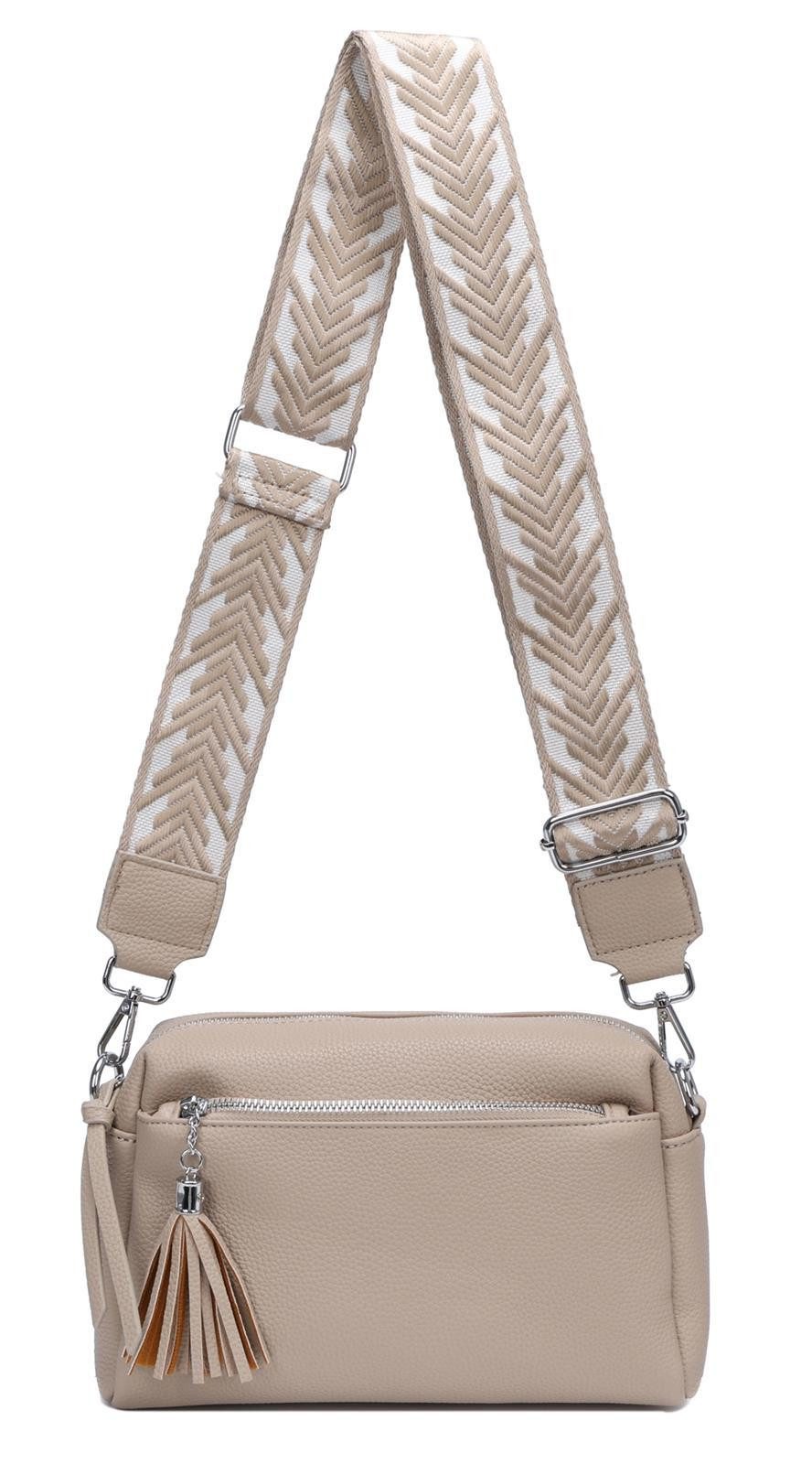 ITALYSHOP24 Schultertasche Damen Umhängetasche Brusttasche Cross günstig online kaufen