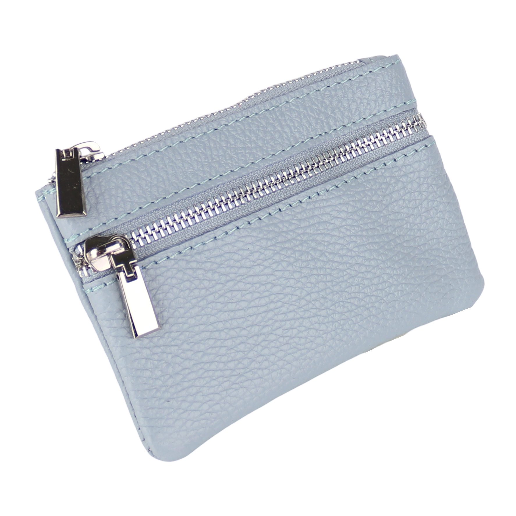 MIRROSI Mini Geldbörse Kleines Portemonnaie MADE IN ITALY Echtleder (14,5x9,5x1cm BXHXT), viele tolle Trendfarben zur Auswahl, leicht