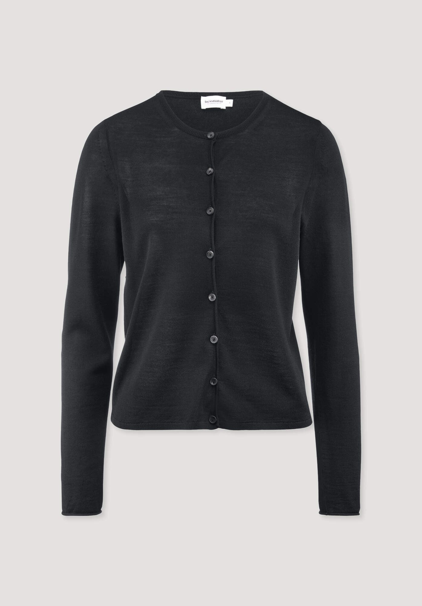 Hessnatur Strickjacke Regular aus reiner Bio-Merinowolle (1-tlg)