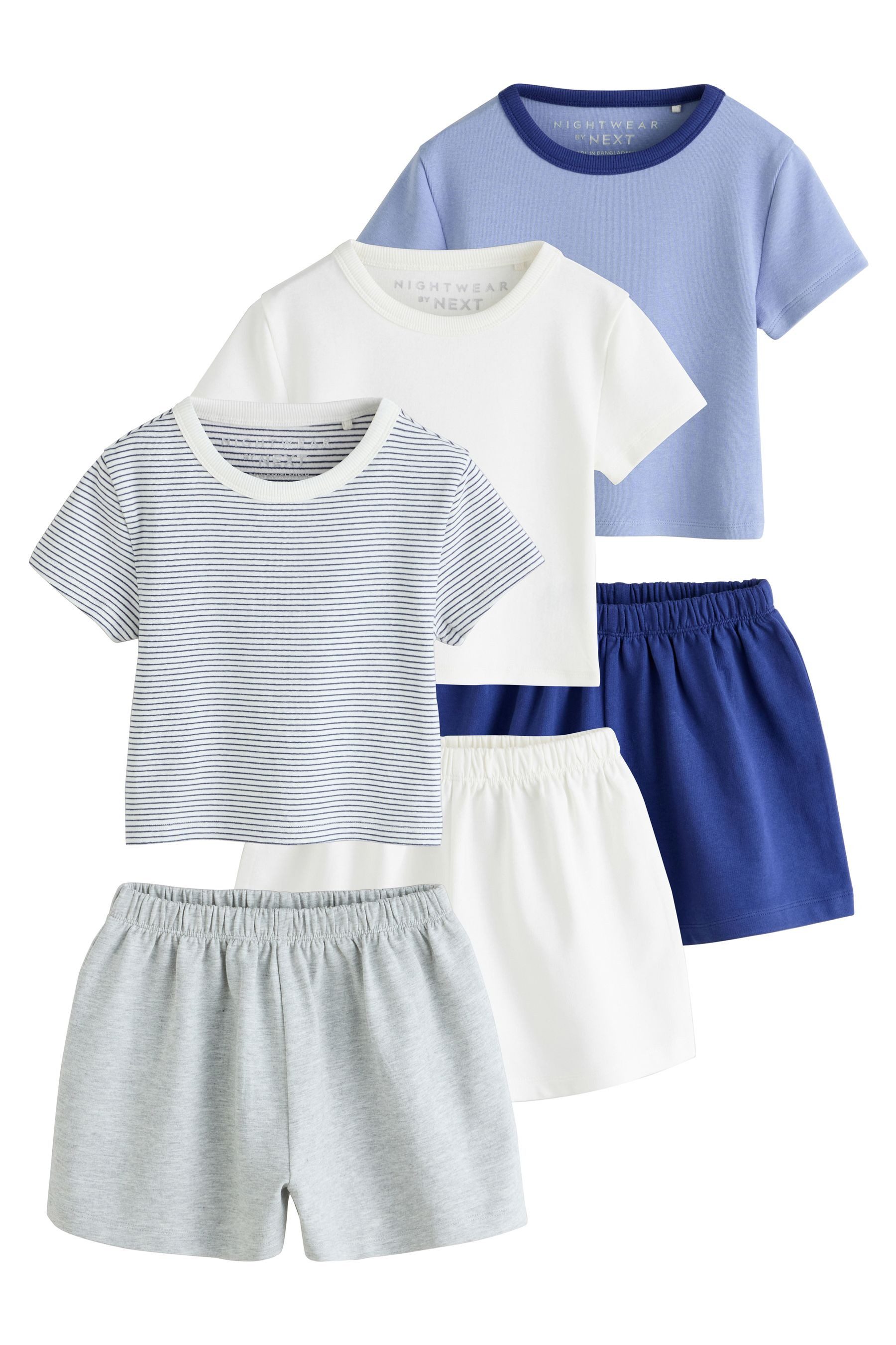 Next Pyjama Kurze Schlafanzüge, 3er-Pack (6 tlg)