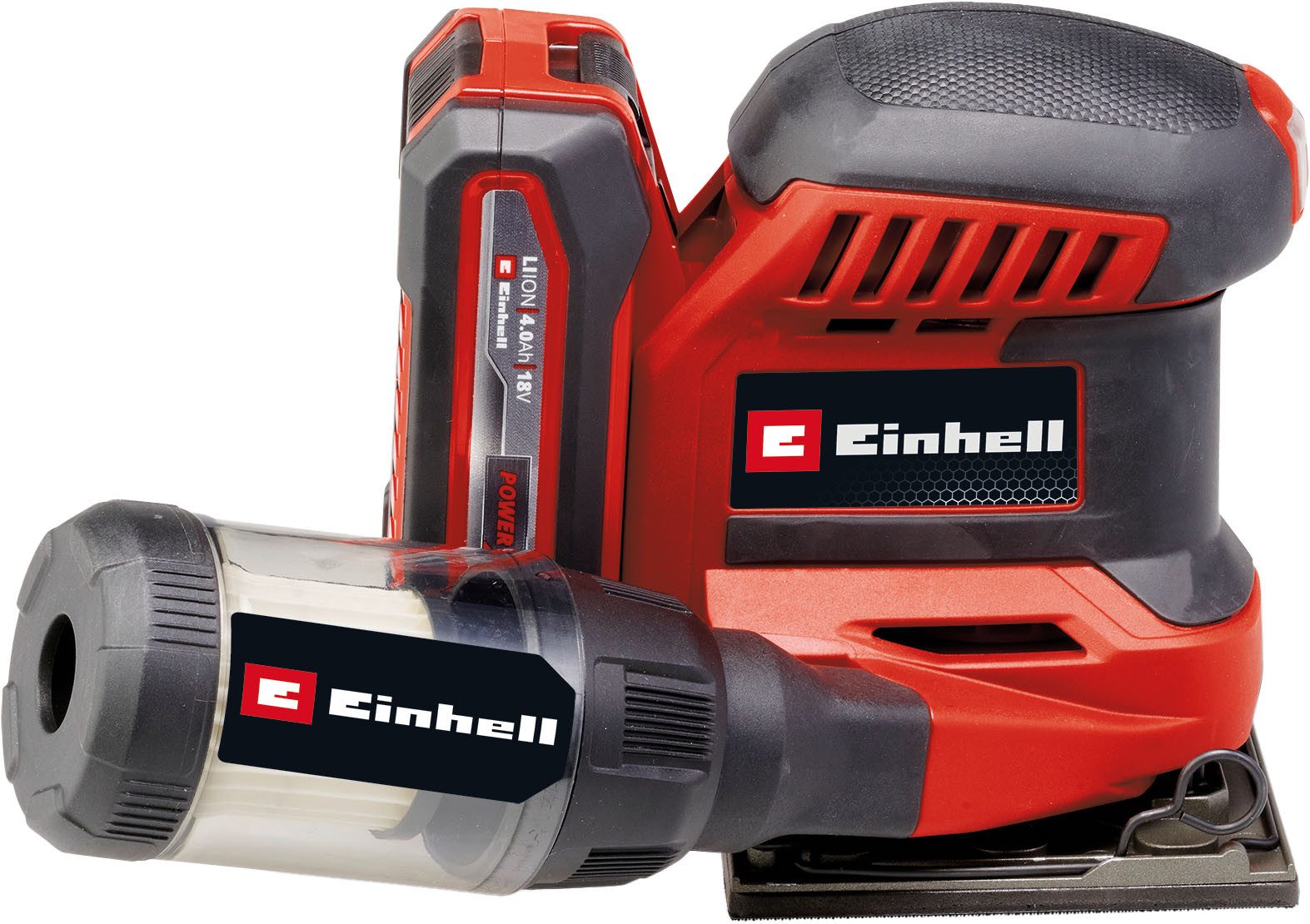 Einhell Akku-Schwingschleifer Faustschleifer TE-OS 18/113 Li - Solo, 22000 U/min, ohne Akku und Ladegerät