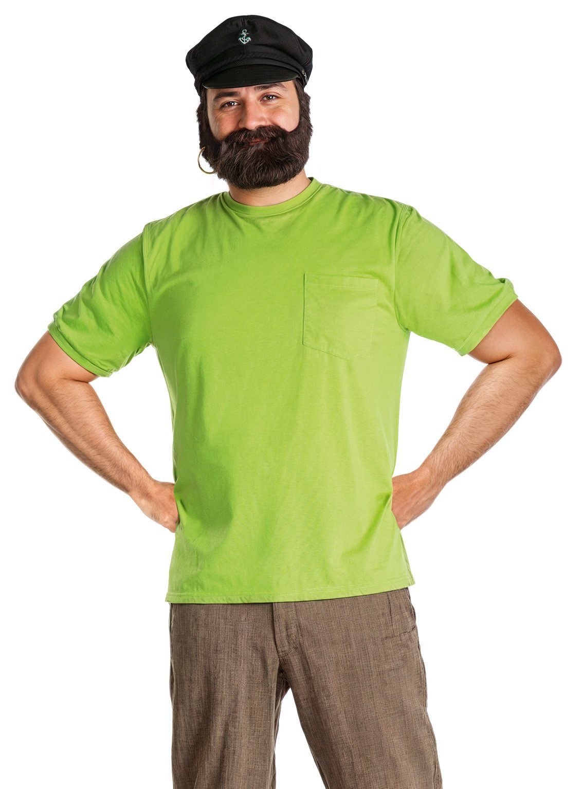 Maskworld Piraten-Kostüm Efraim Langstrumpf - Pirat Kapitän Kostüm Fasching, Pippis Papa und Piratenkapitän der Hoppetosse