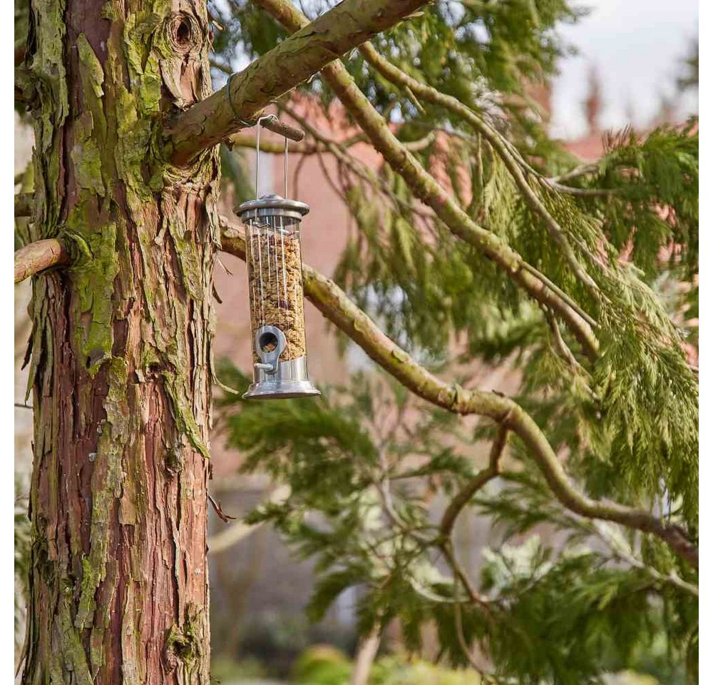 Thumbnail - Siena Garden Vogelhaus Futtersäule für Mischfutter H 24 cm Alu-Serie