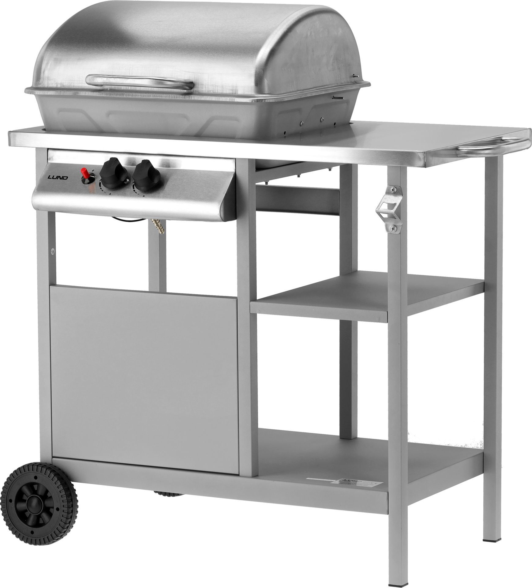 Lund Gasgrill Gasgrill 5,5kW, 2 Brenner, Edelstahl 91,3 × 54,6 × 95,8 cm, Gasgrill 5,5kW, 2 Brenner, Edelstahl 91,3 × 54,6 × 95,8 cm, Gasgrill 5,5kW, 2 Brenner, Edelstahl 91,3 × 54,6 × 95,8 cm