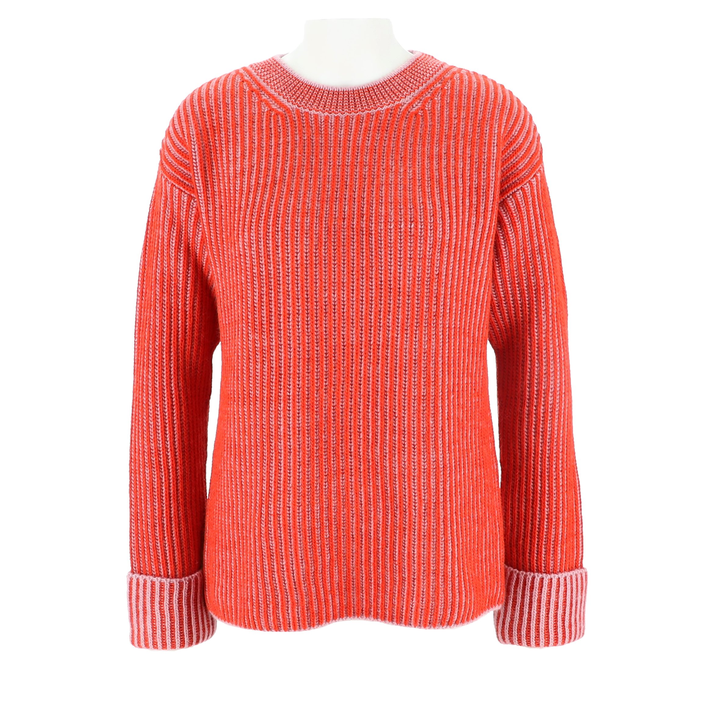 halsüberkopf Accessoires Strickpullover mit 2-farbiger Rippe aus hochwertig günstig online kaufen