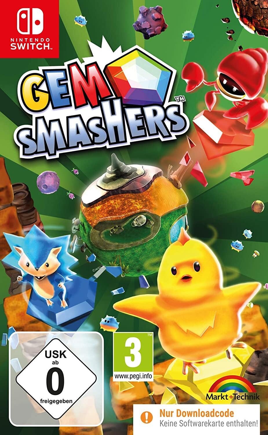 Gem Smashers - Match 3 Spiel - Nintendo Switch - Code in a Box (Code in a Box), Nintendo Switch