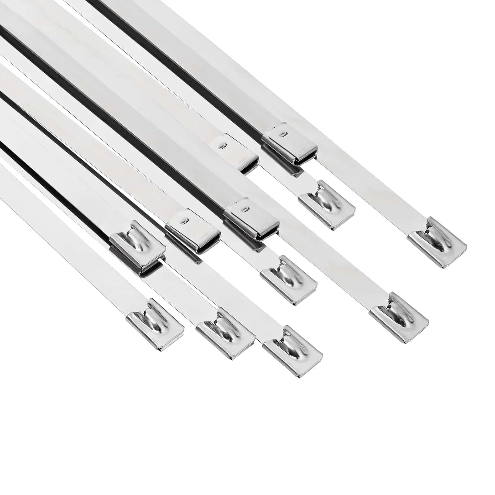 vidaXL Kabelbinder Kabelbinder 12 stk. 7,9 x 700 mm Silber (12-St)