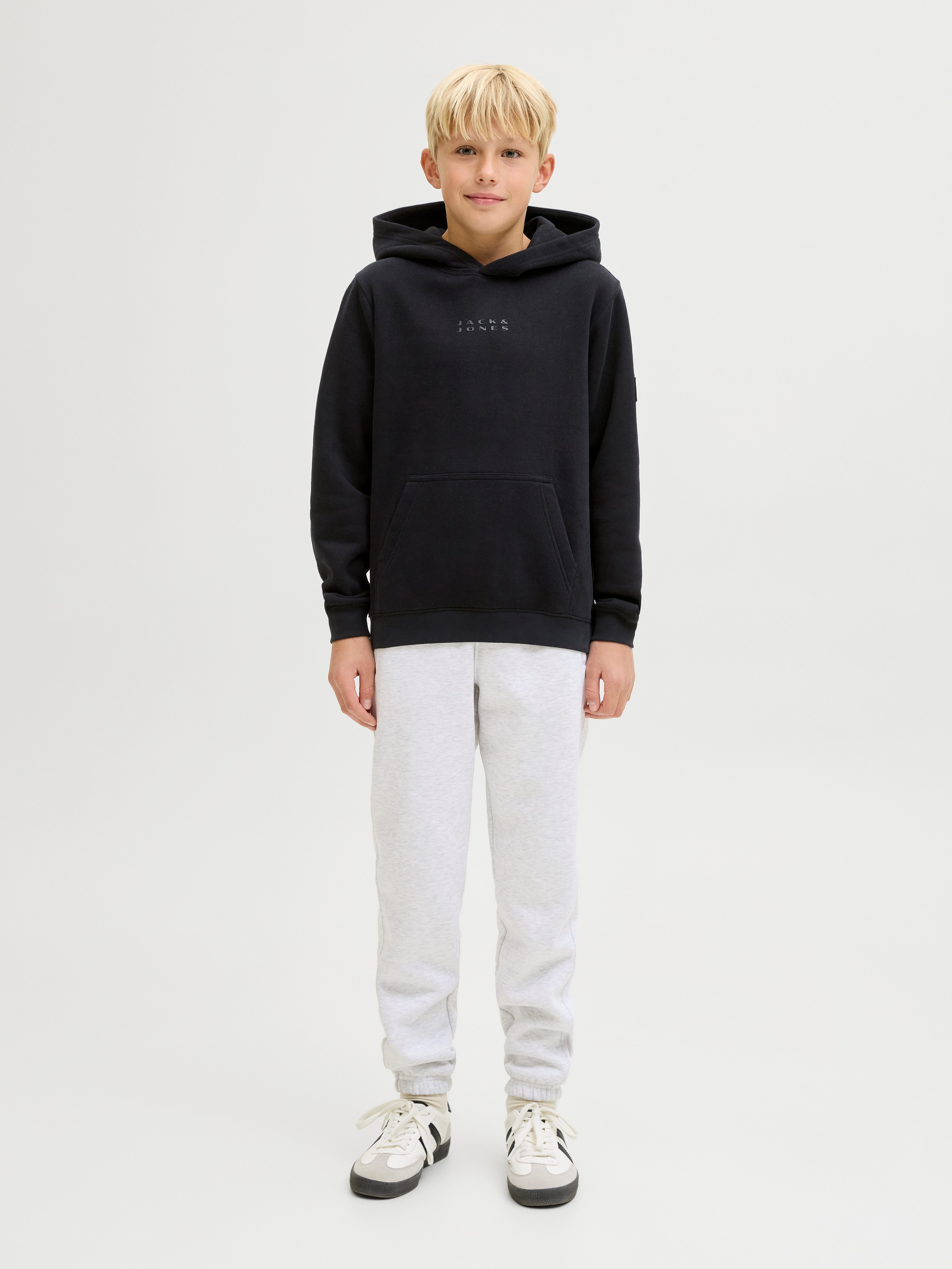 Jack & Jones Junior Kapuzensweatshirt JCOPOINT SWEAT BADGE HOOD JNR – Bild 5 von 5