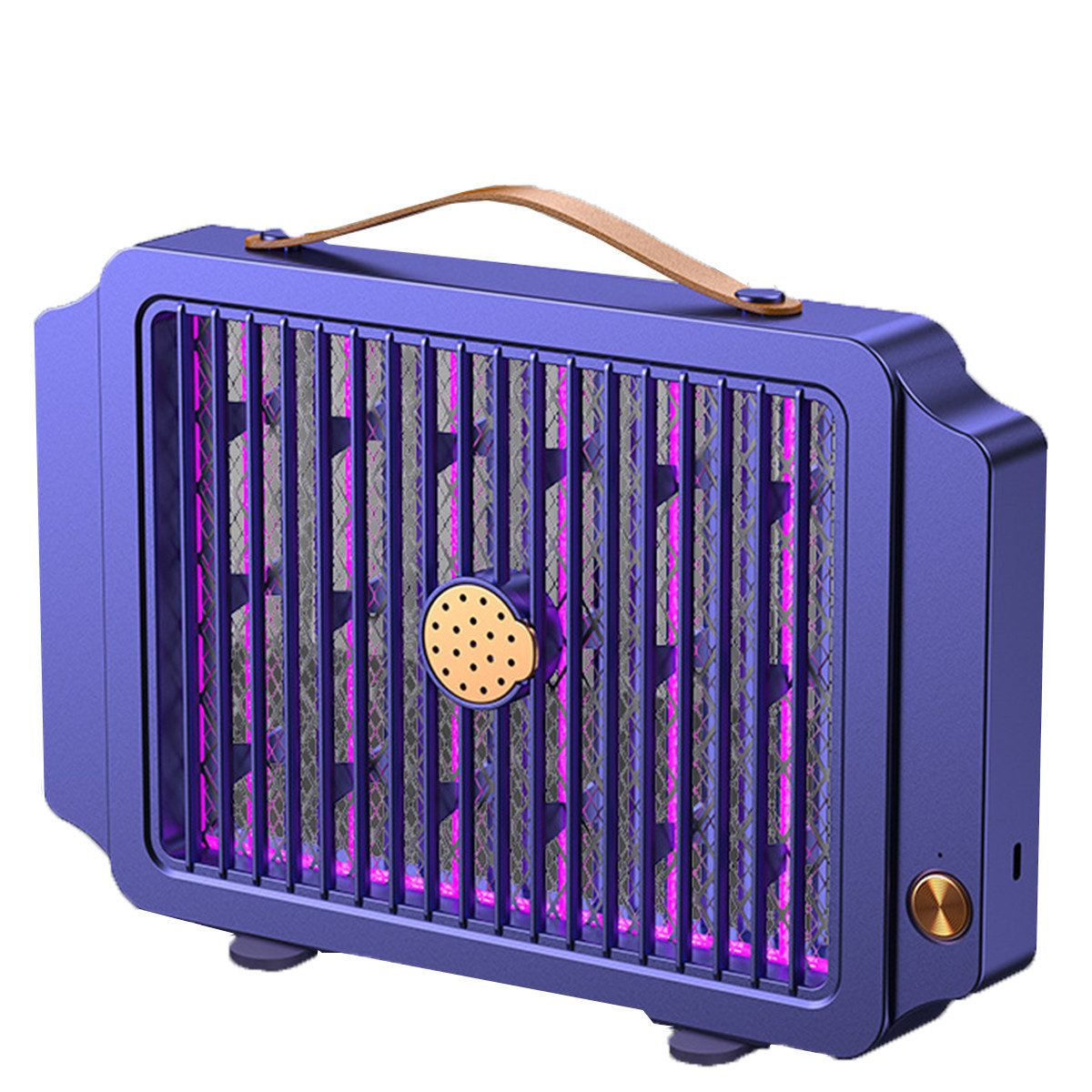 KINSI Insektenvernichter Elektrischer Mückenfänger, UV-Falle, Insektenschutz, 80 m² Wirkbereich, Zum Anschließen oder Aufladen, 360°-Rundum-Elektro-Mückenvernichter