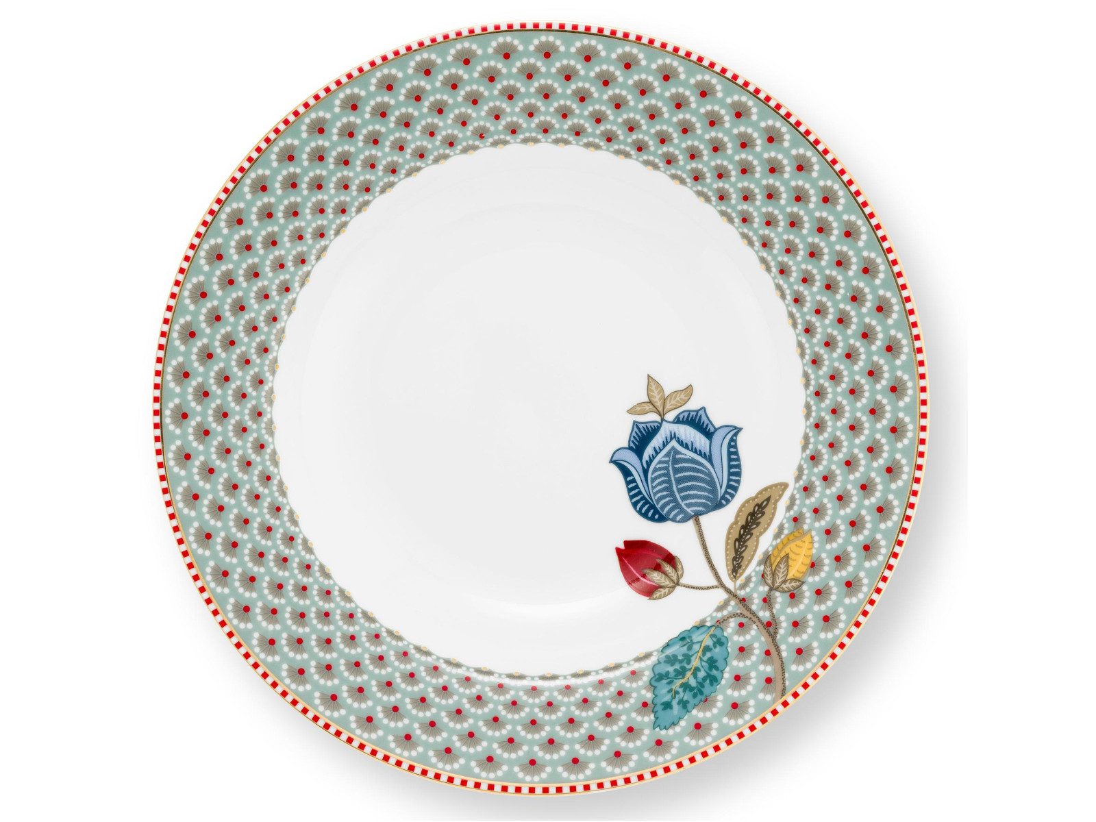 PiP Studio Suppenteller Blooming Tales Blue Suppenteller 21,5cm